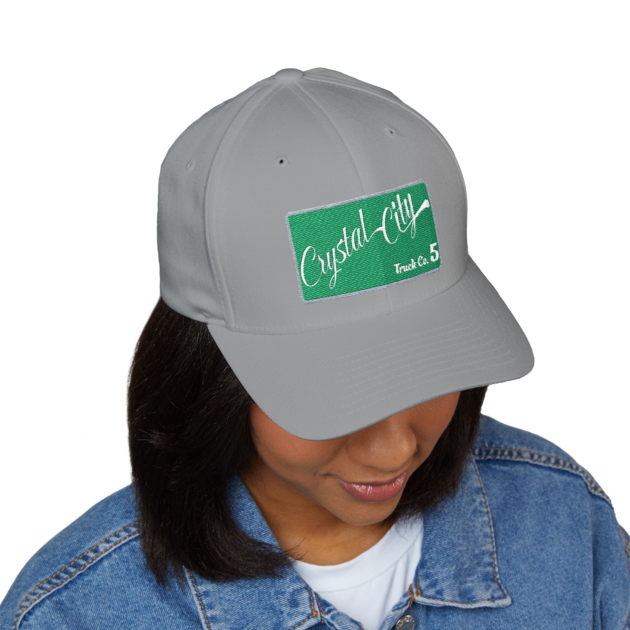 Arlington Crystal City Truck 5 - FLEXFIT Closed-Back Structured Cap (Embroidery)