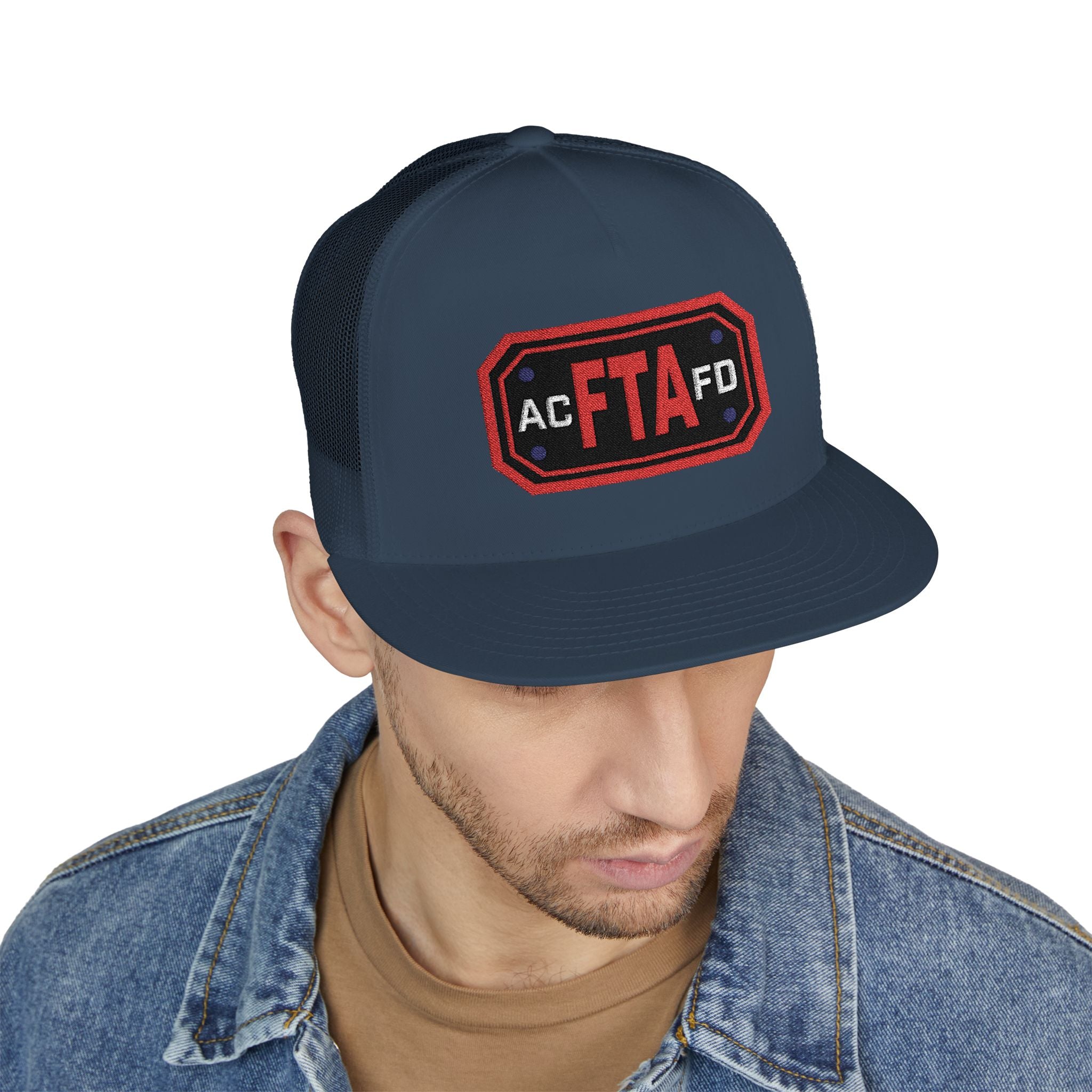 Arlington FTA (Fire Training Academy) - 5 Panel Trucker Cap (Embroidery)