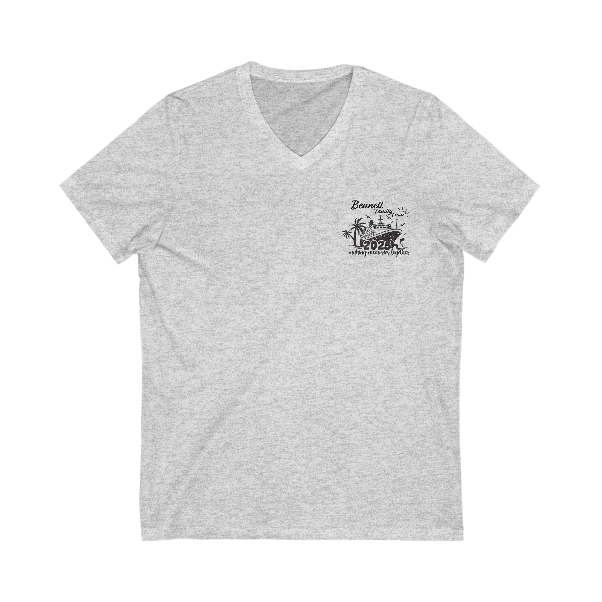 Unisex Jersey Short Sleeve V-Neck Tee