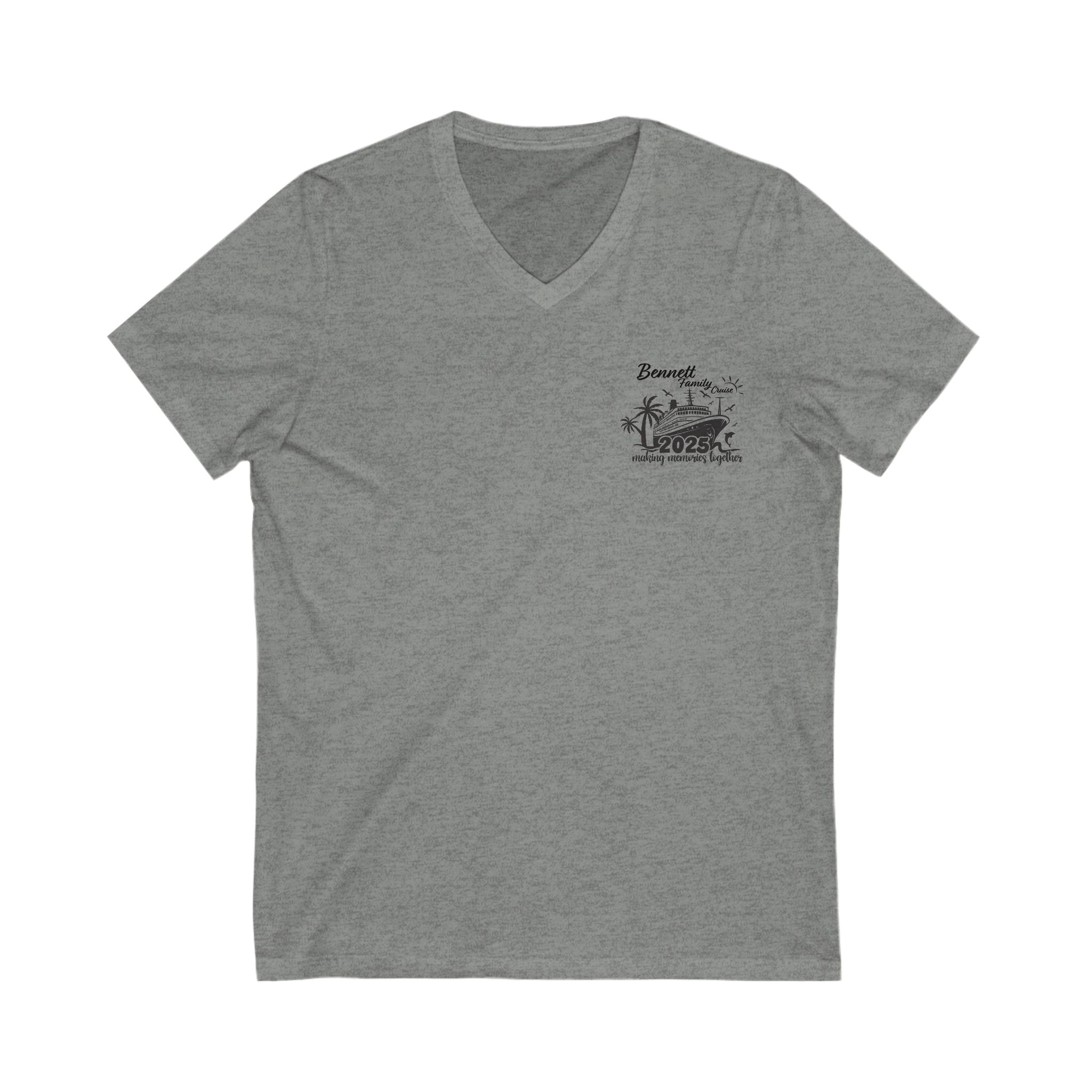Unisex Jersey Short Sleeve V-Neck Tee