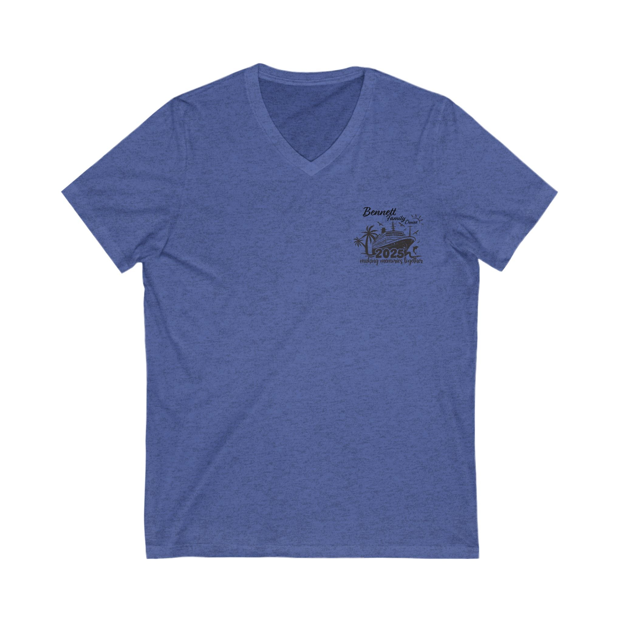 Unisex Jersey Short Sleeve V-Neck Tee
