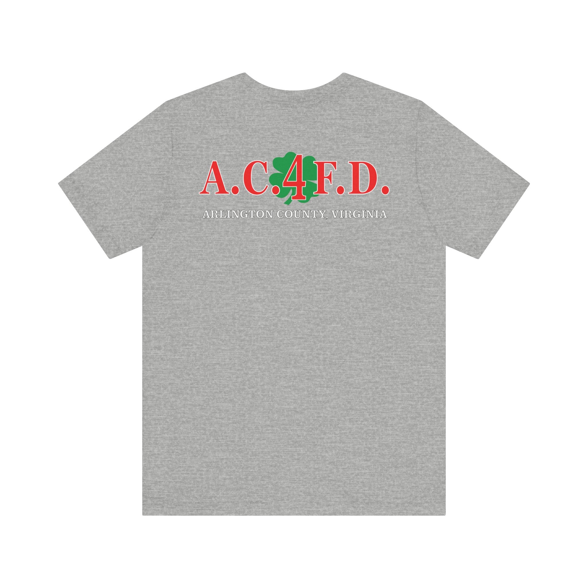 Station 4 Clover on front and back - Bella+Canvas Soft Unisex Tee