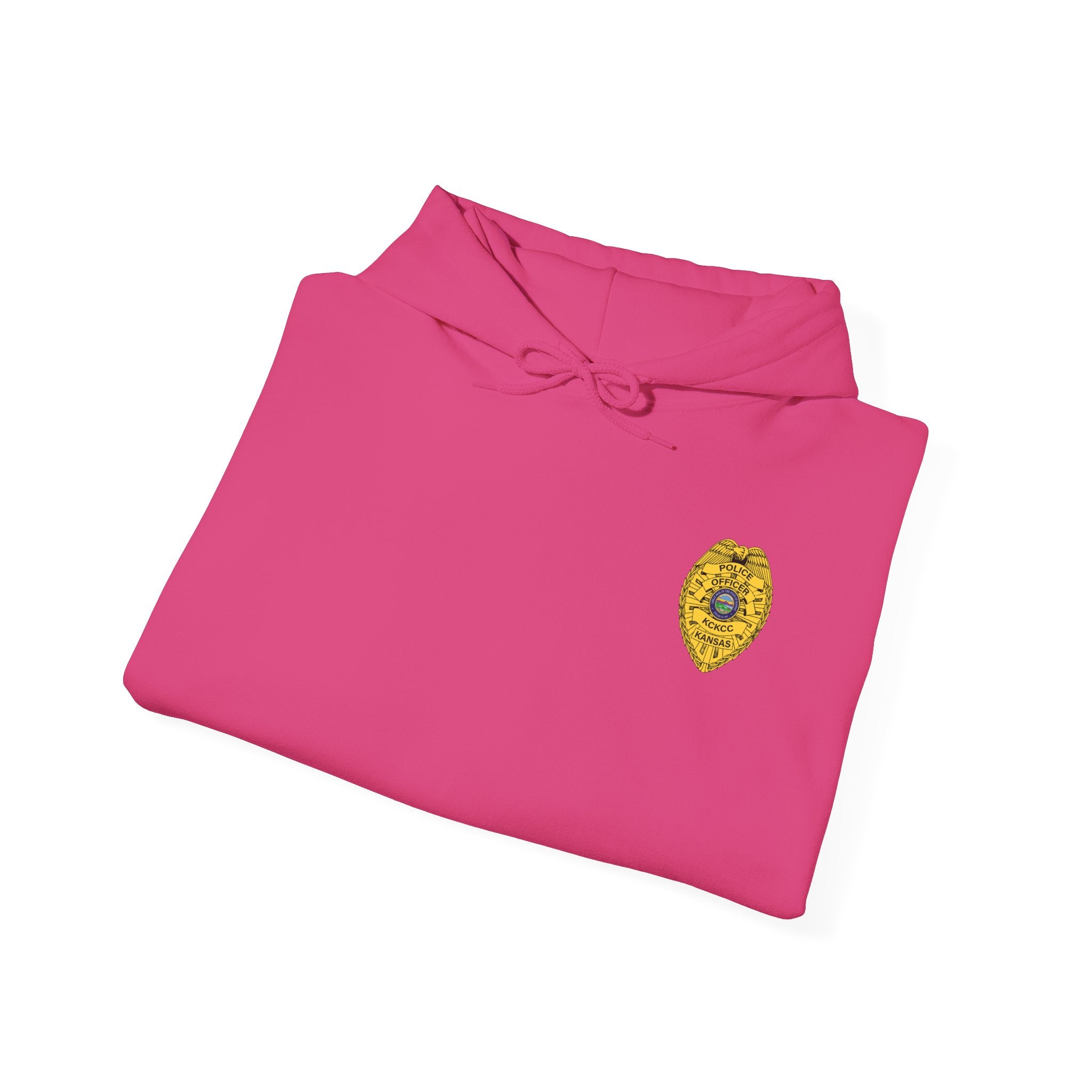 Kansas City College Police Officer Badge - Unisex Heavy Blend™ Hooded Sweatshirt