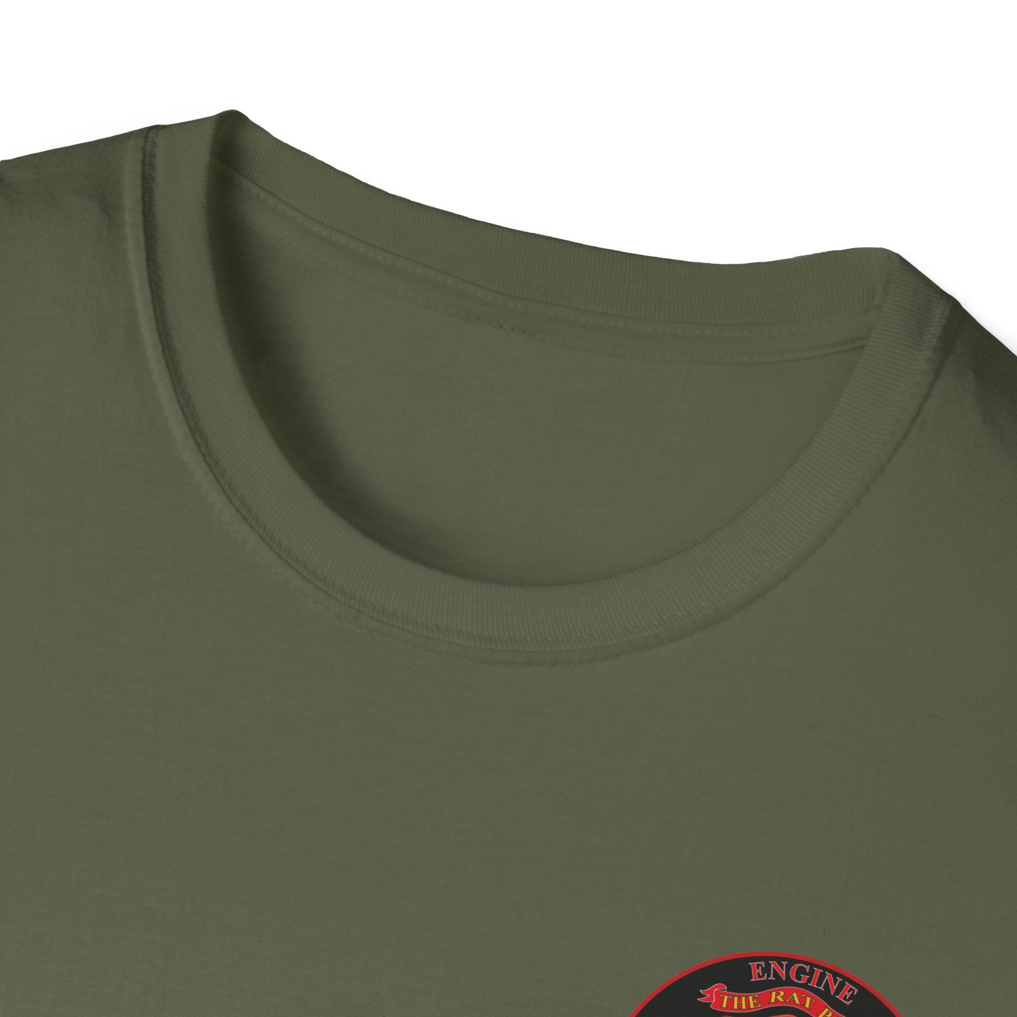 Station 4 RatPack front / acfd clover back - Gildan Soft Cotton Softstyle T-Shirt