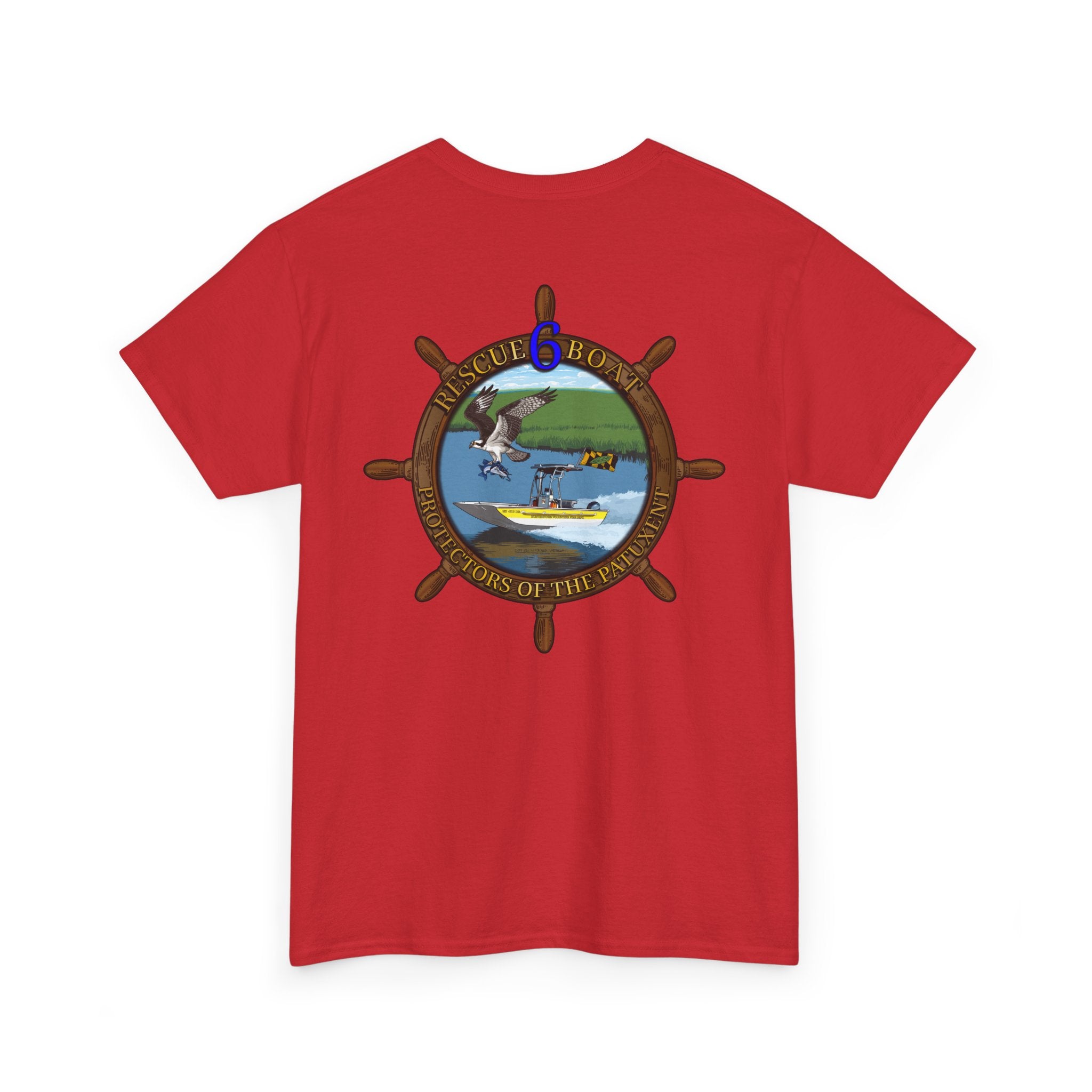 Huntingtown Vol. Fire Boat 6 - Heavy Cotton Unisex Tee