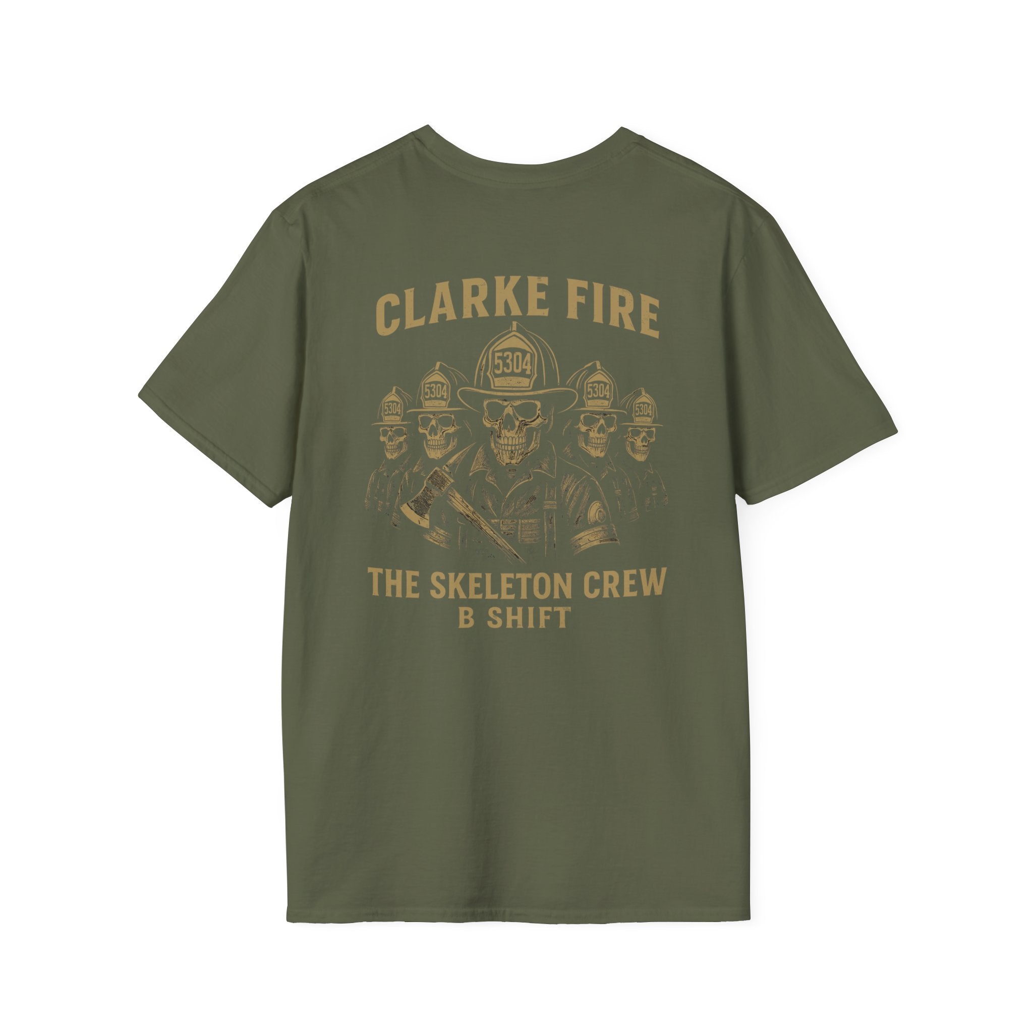 Clarke County B Shift version 2 (Portion of Proceeds go to Local 5304) - Gildan Soft Cotton Softstyle T-Shirt