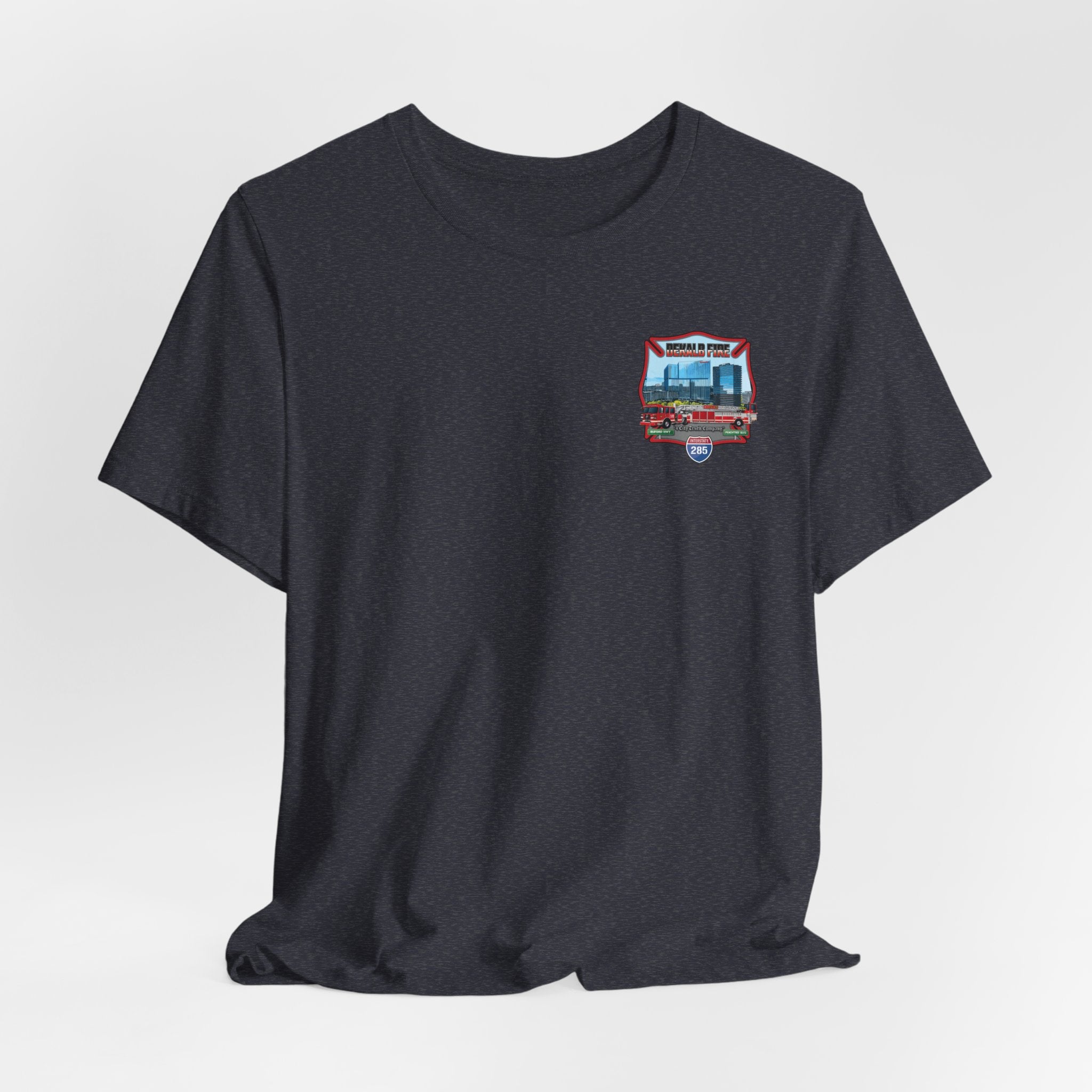 Dekalb County Fire Tiller 18 Rendering - Bella+Canvas Soft Unisex Tee