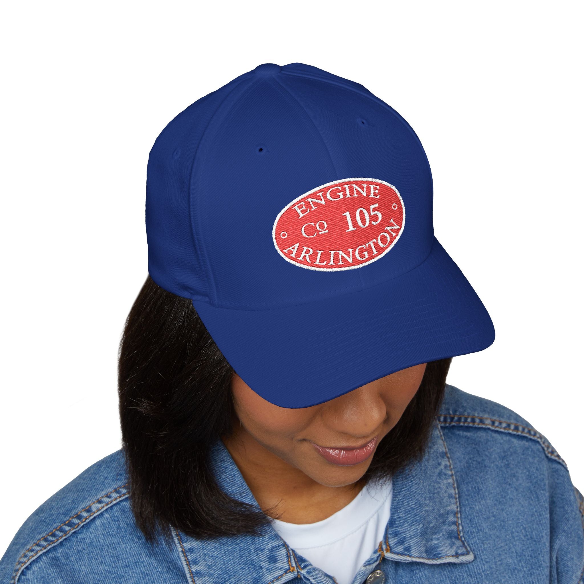 Arlington Engine 5 Circle Patch - FLEXFIT Closed-Back Structured Cap (Embroidery)