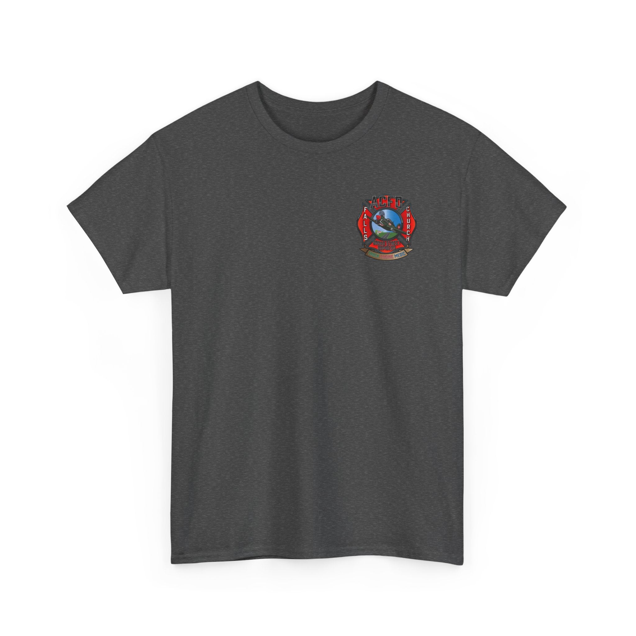 Station 6 Falls Church Apparatus -Heavy Cotton Unisex Tee -