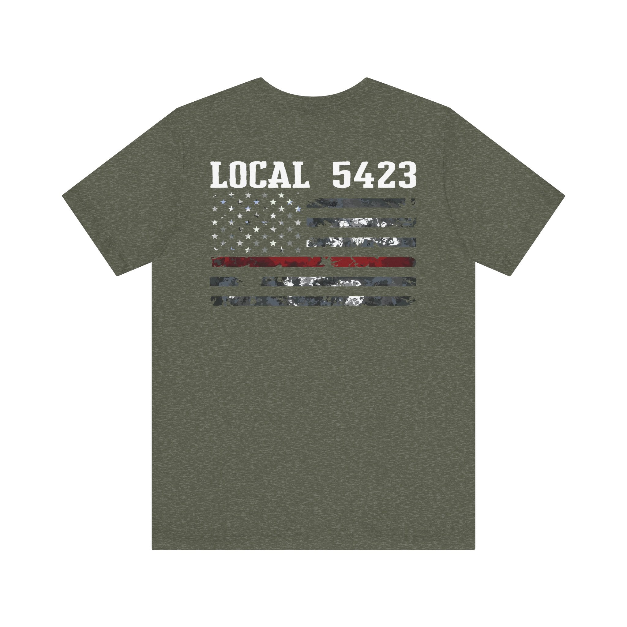 Manheim Township Local 5423 white - Bella+Canvas Soft Unisex Tee