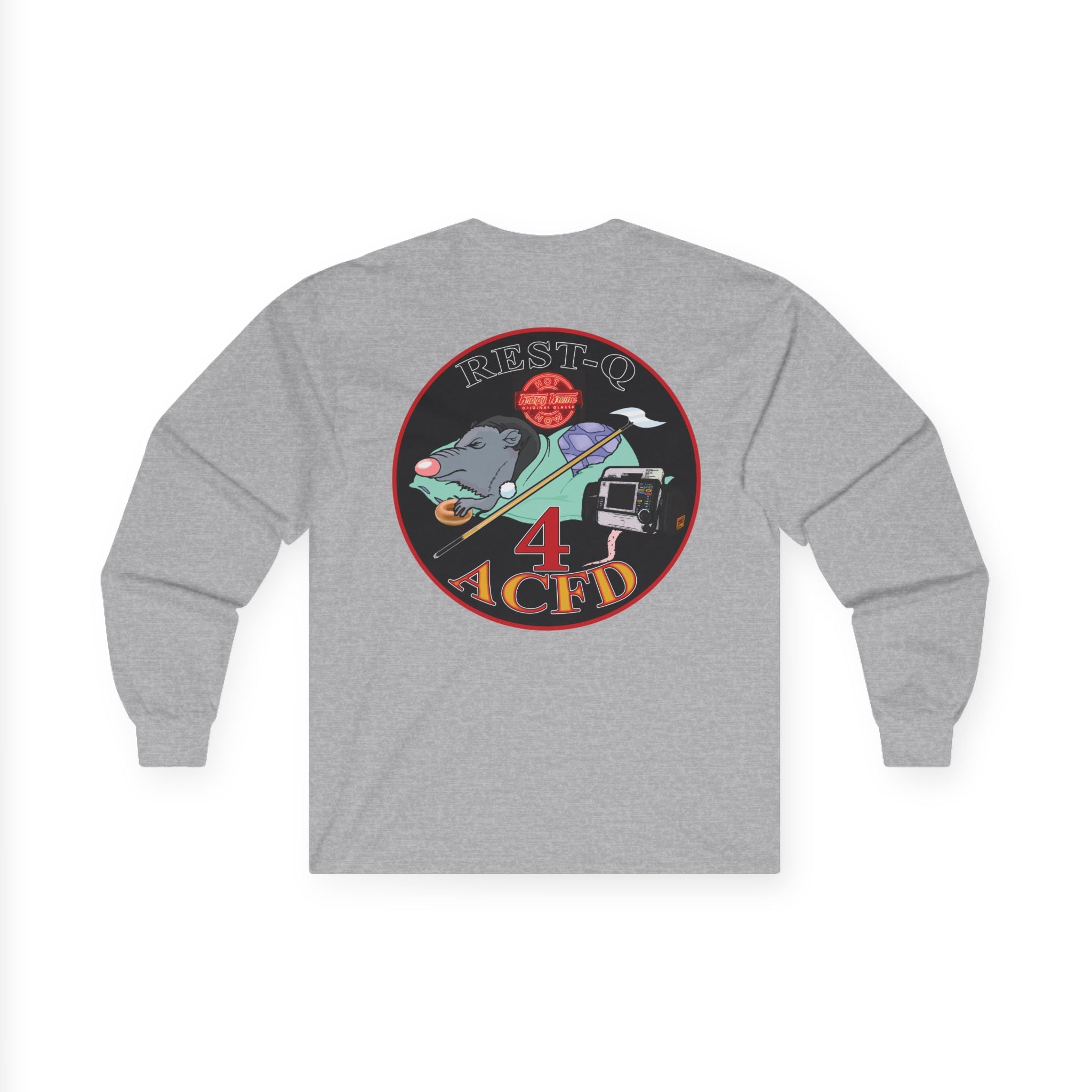 ACFD 4 Old School Rest-Q Shirt  - Unisex Ultra Cotton Long Sleeve Tee