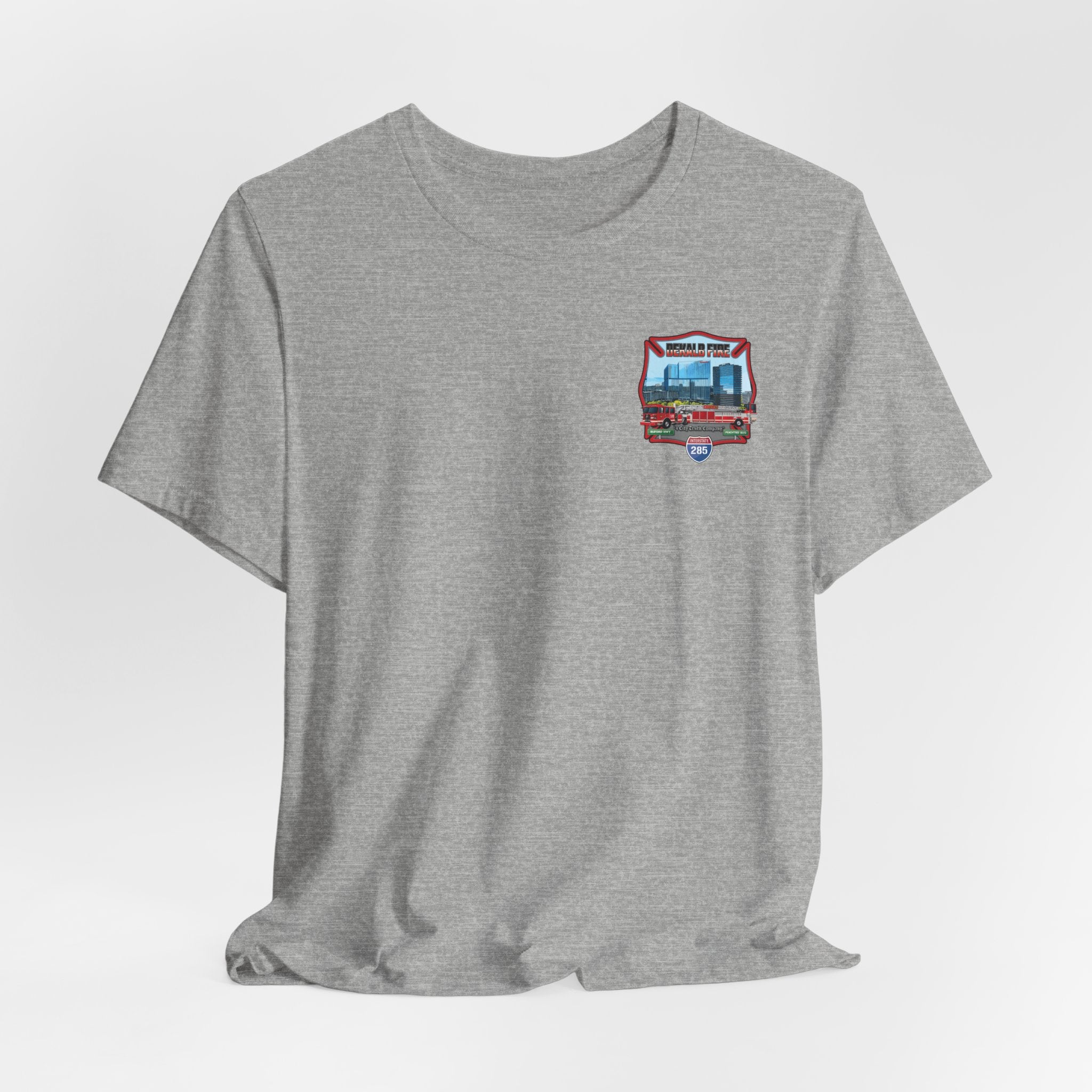 Dekalb County Fire Tiller 18 Rendering - Bella+Canvas Soft Unisex Tee