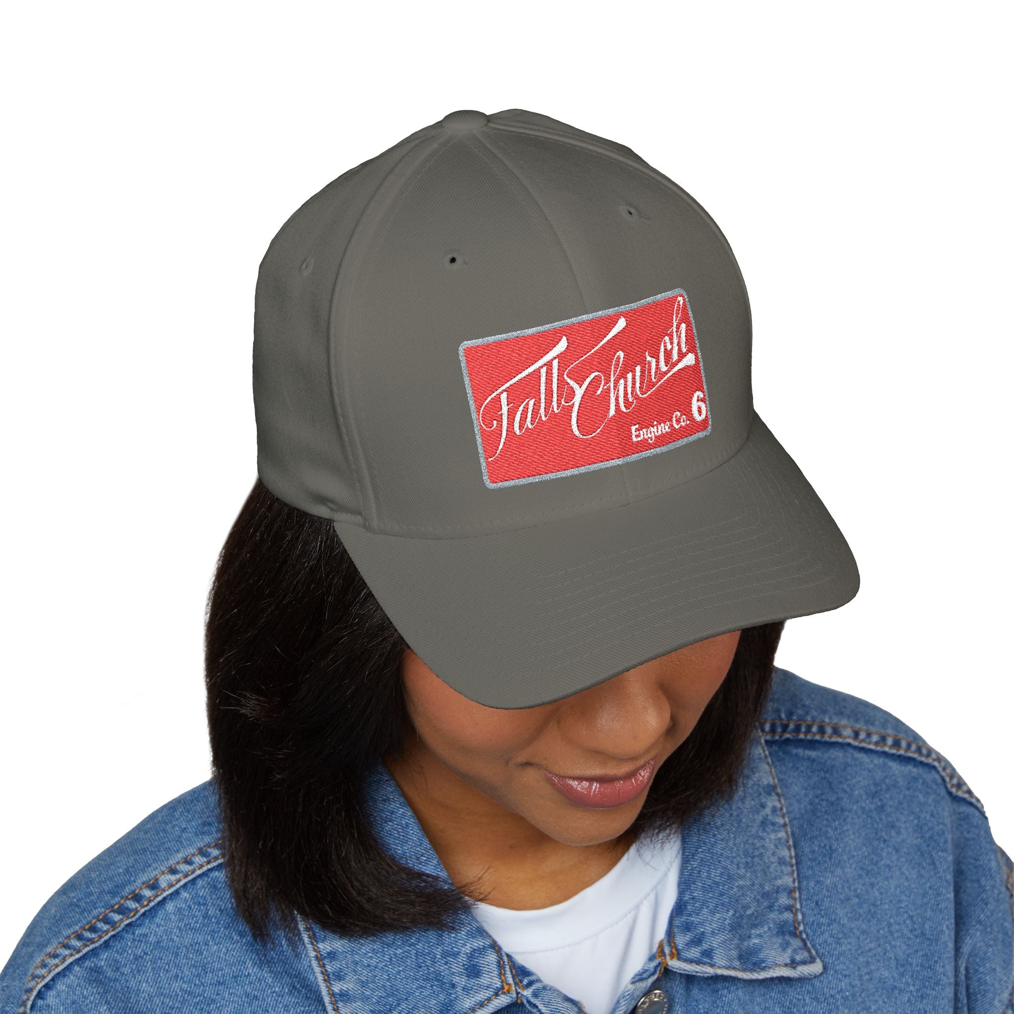 Arlington Falls Church Engine 6 - FLEXFIT Closed-Back Structured Cap (Embroidery)