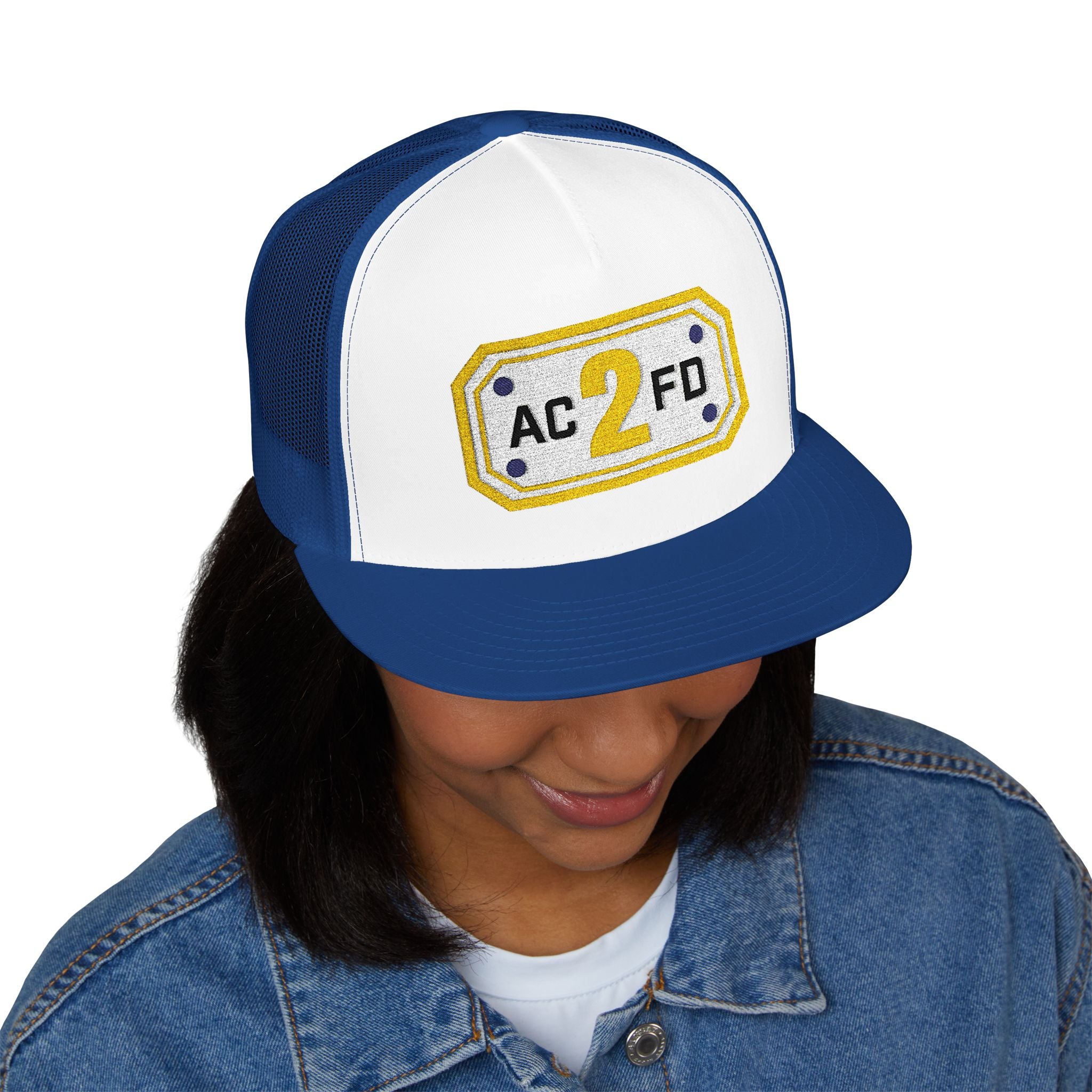Arlington Rescue 2 (requested different style hat) - 5 Panel Trucker Cap (Embroidery)