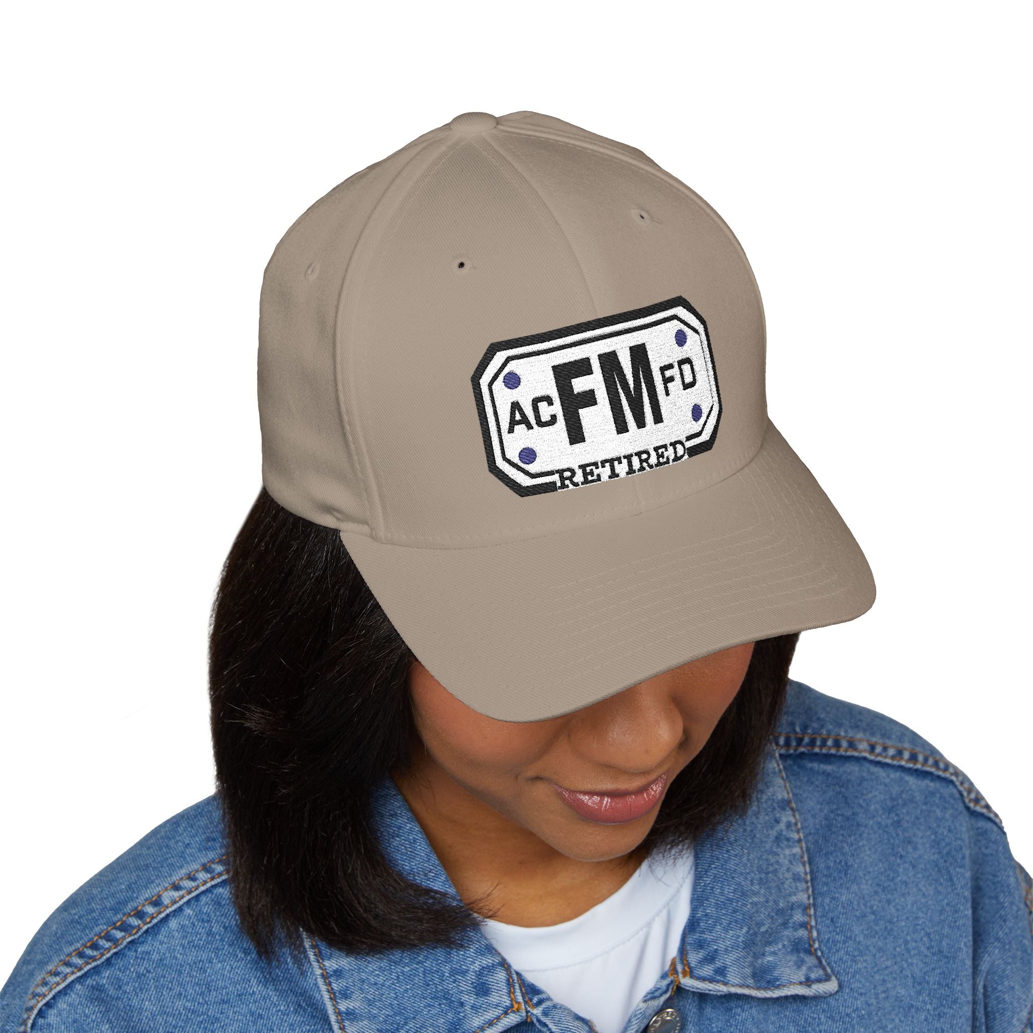Retired Arlington Fire Marshal - FLEXFIT Closed-Back Structured Cap (Embroidery)
