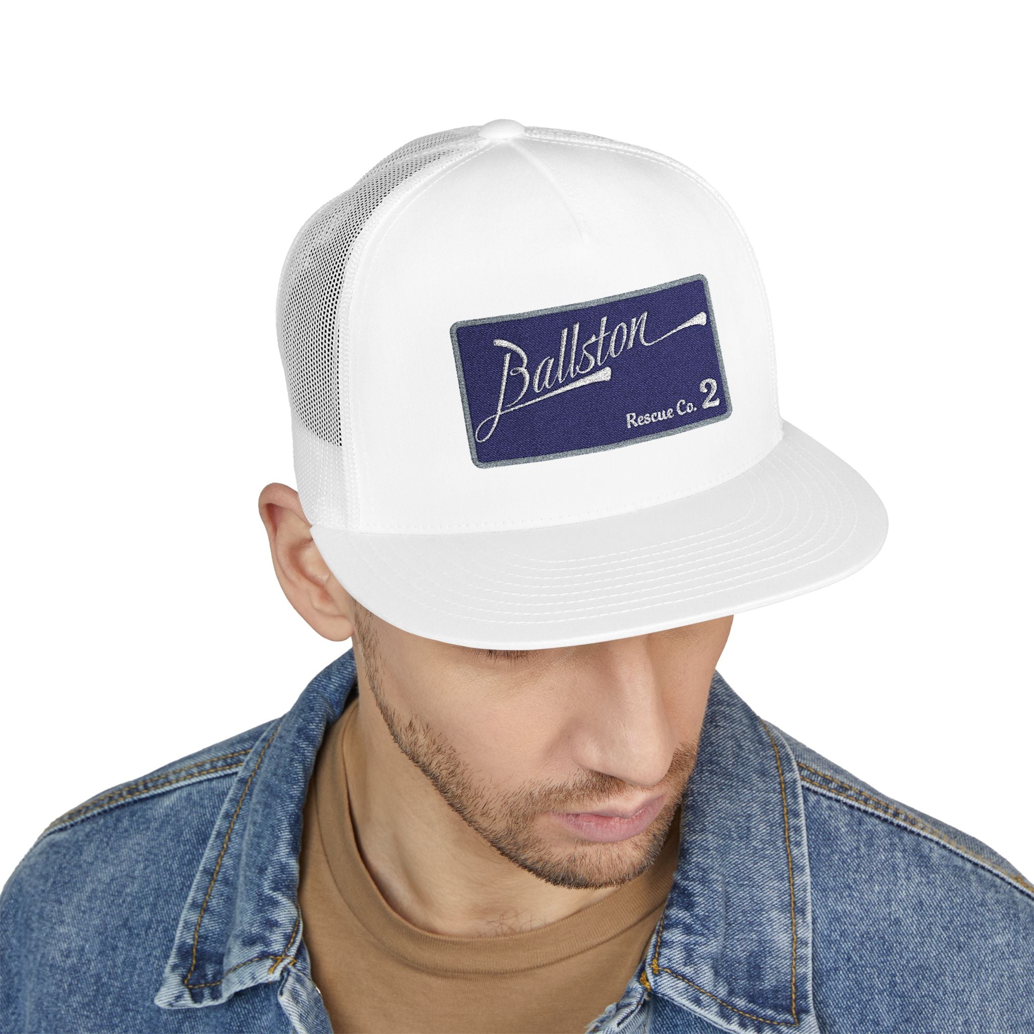 Arlington Ballston Rescue Co. 2  - 5 Panel Trucker Cap (Embroidery)