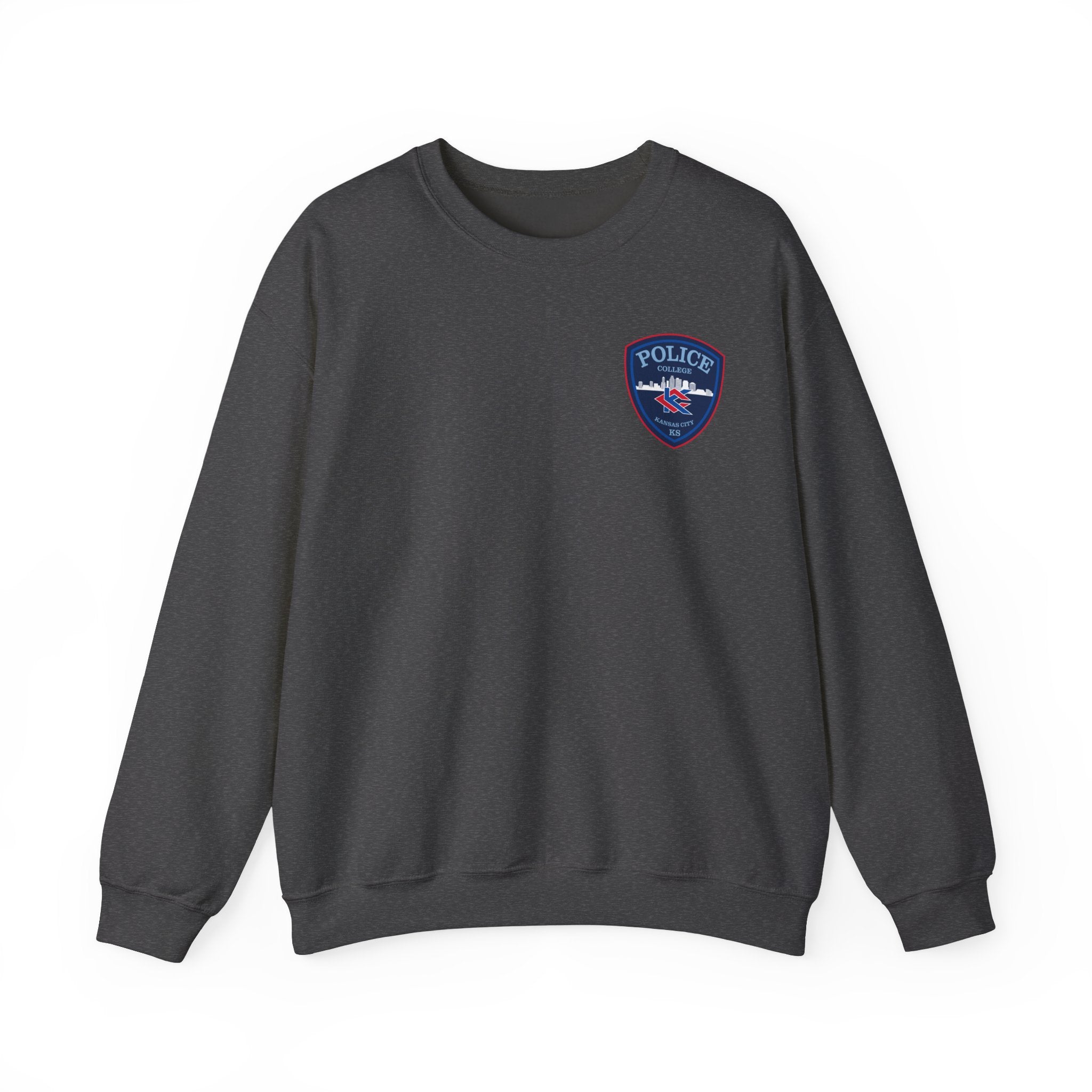 Kansas City College Police Blue Patch - Unisex Heavy Blend™ Crewneck Sweatshirt