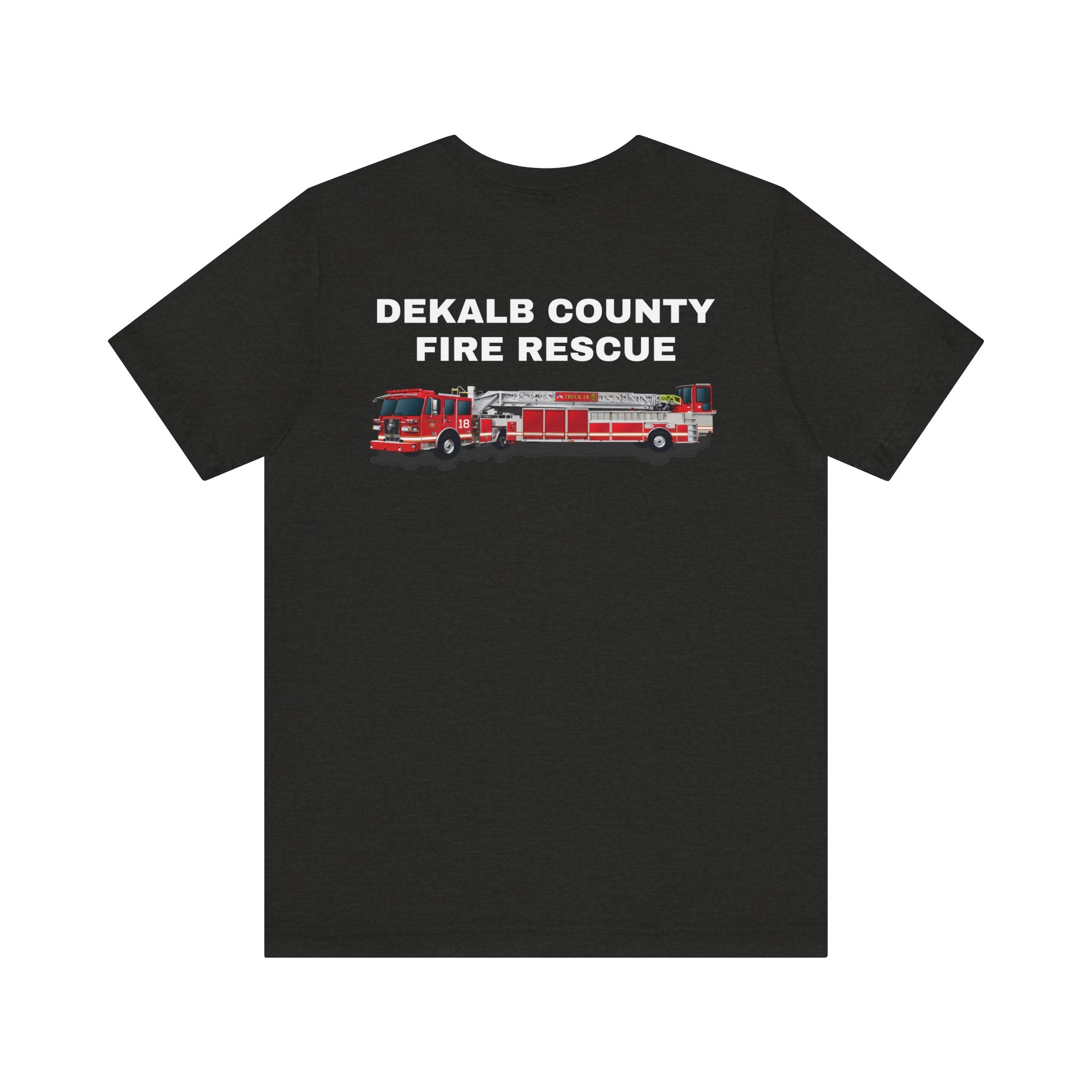 Dekalb County Fire Tiller 18 Rendering - Bella+Canvas Soft Unisex Tee
