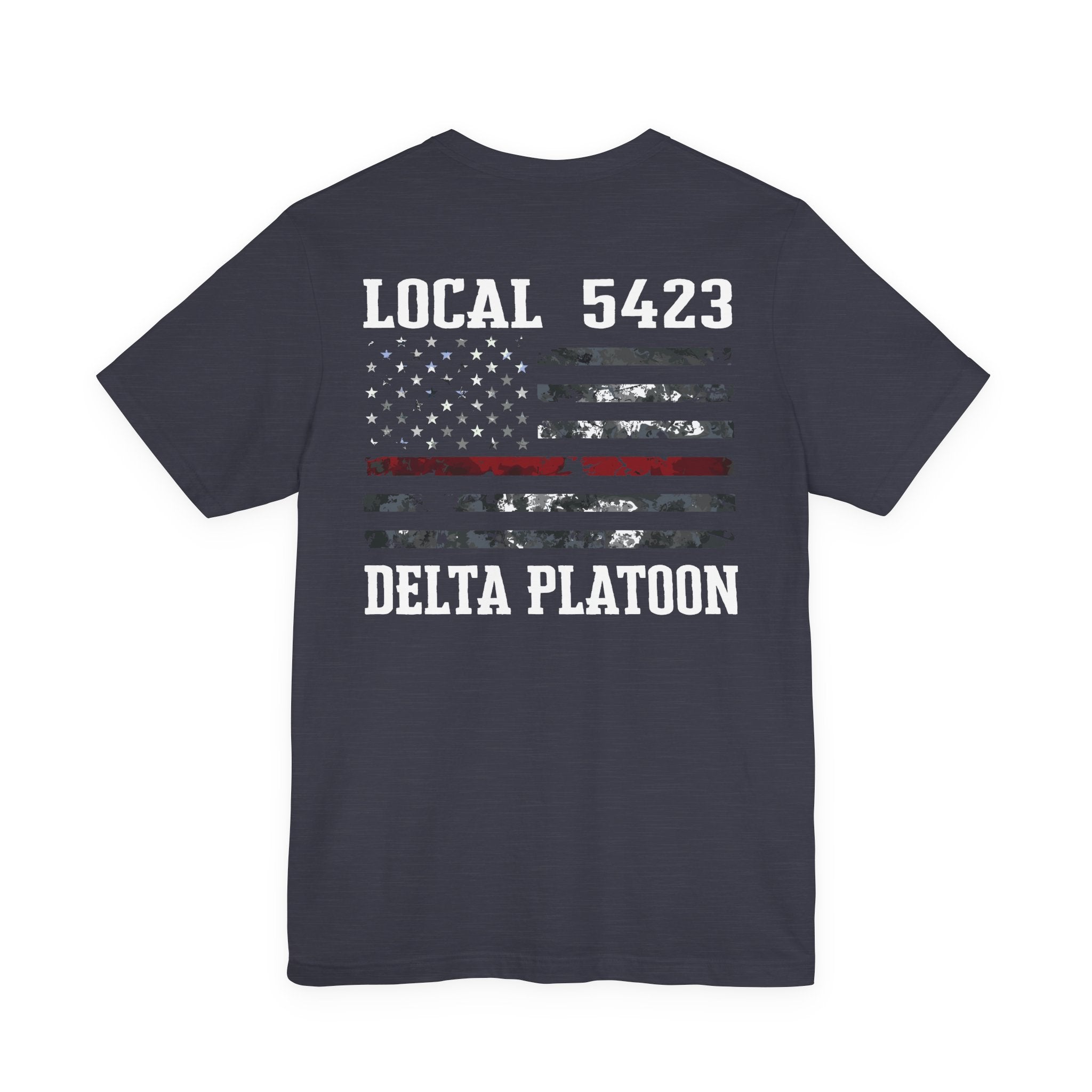 Manheim Township Local Delta Platoon Local white - Bella+Canvas Soft Unisex Tee