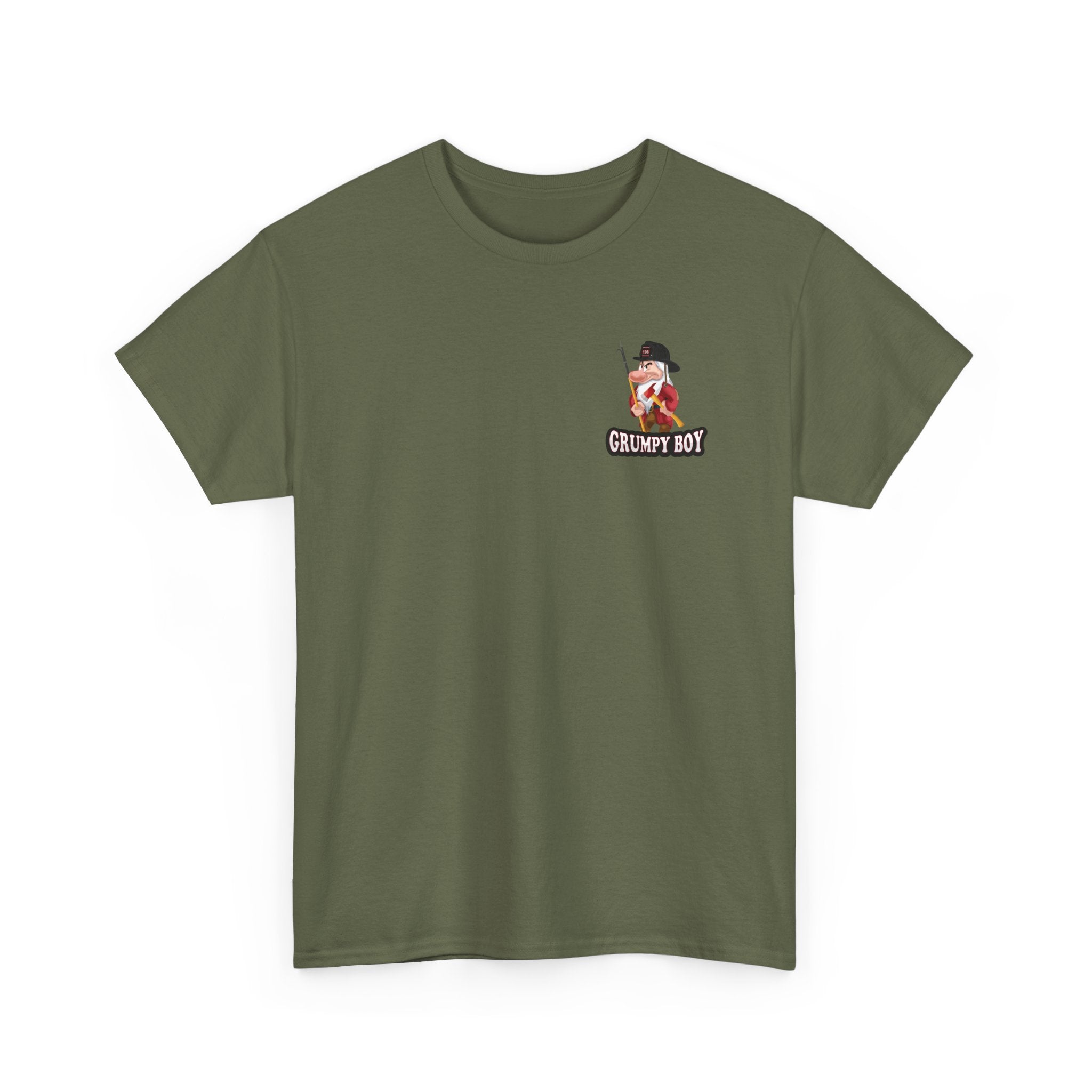 Grumpy Boy Firefighter - Heavy Cotton Unisex Tee