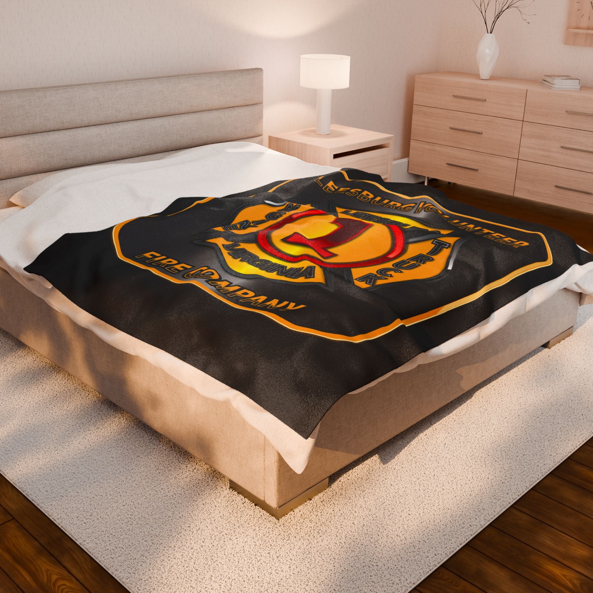 Leesburg Vol. Fire Co. - Velveteen Plush Blanket