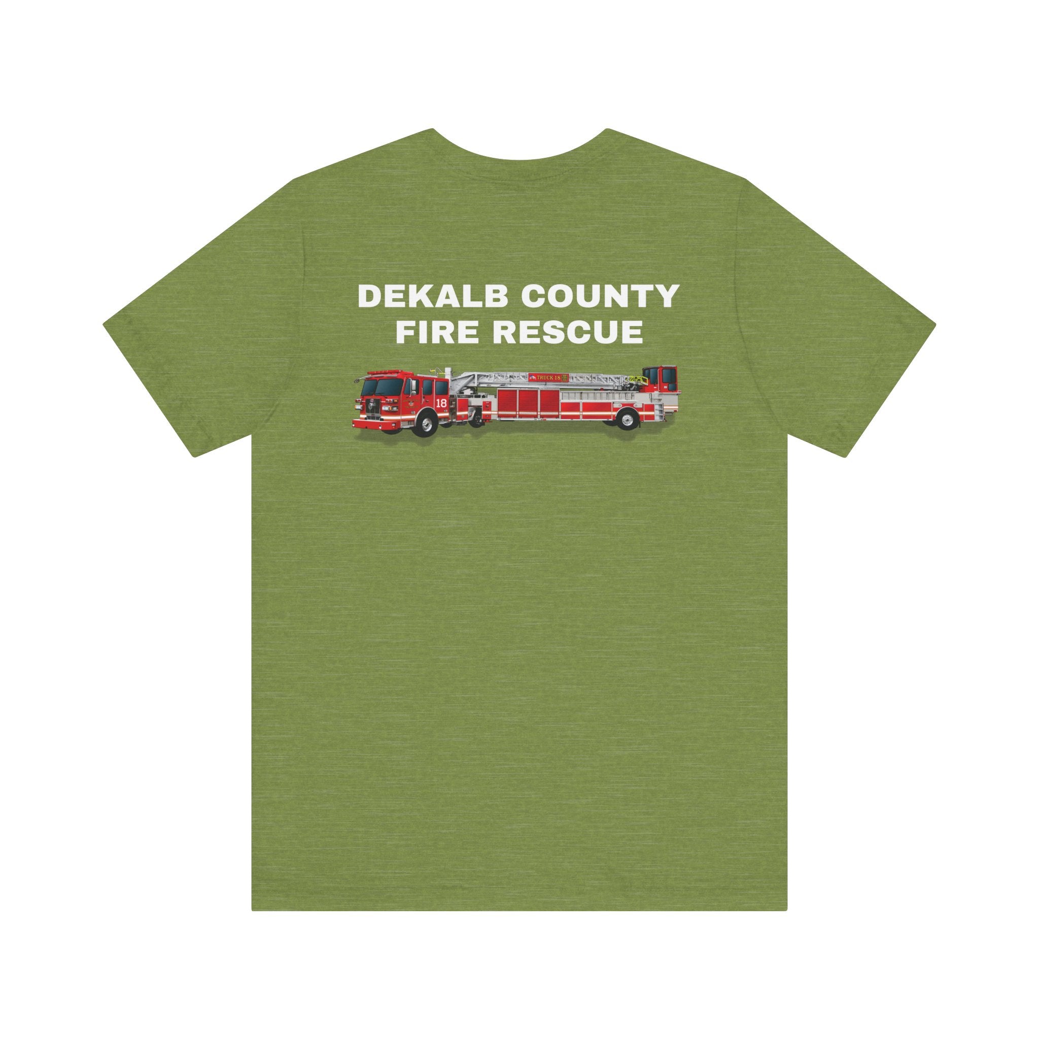 Dekalb County Fire Tiller 18 Rendering - Bella+Canvas Soft Unisex Tee