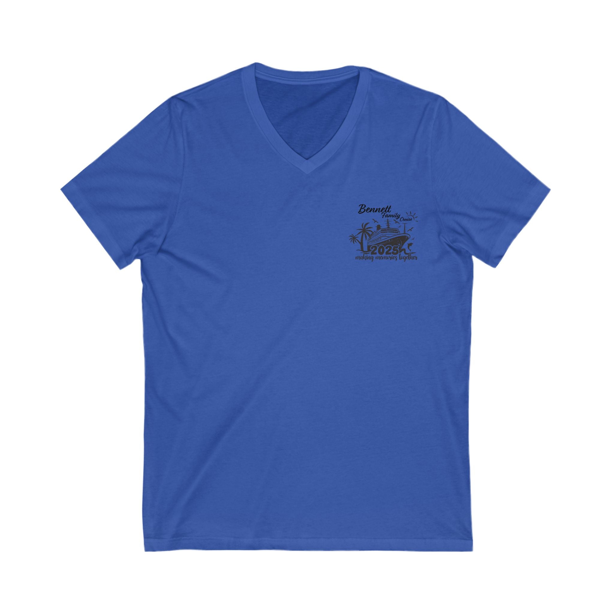 Unisex Jersey Short Sleeve V-Neck Tee