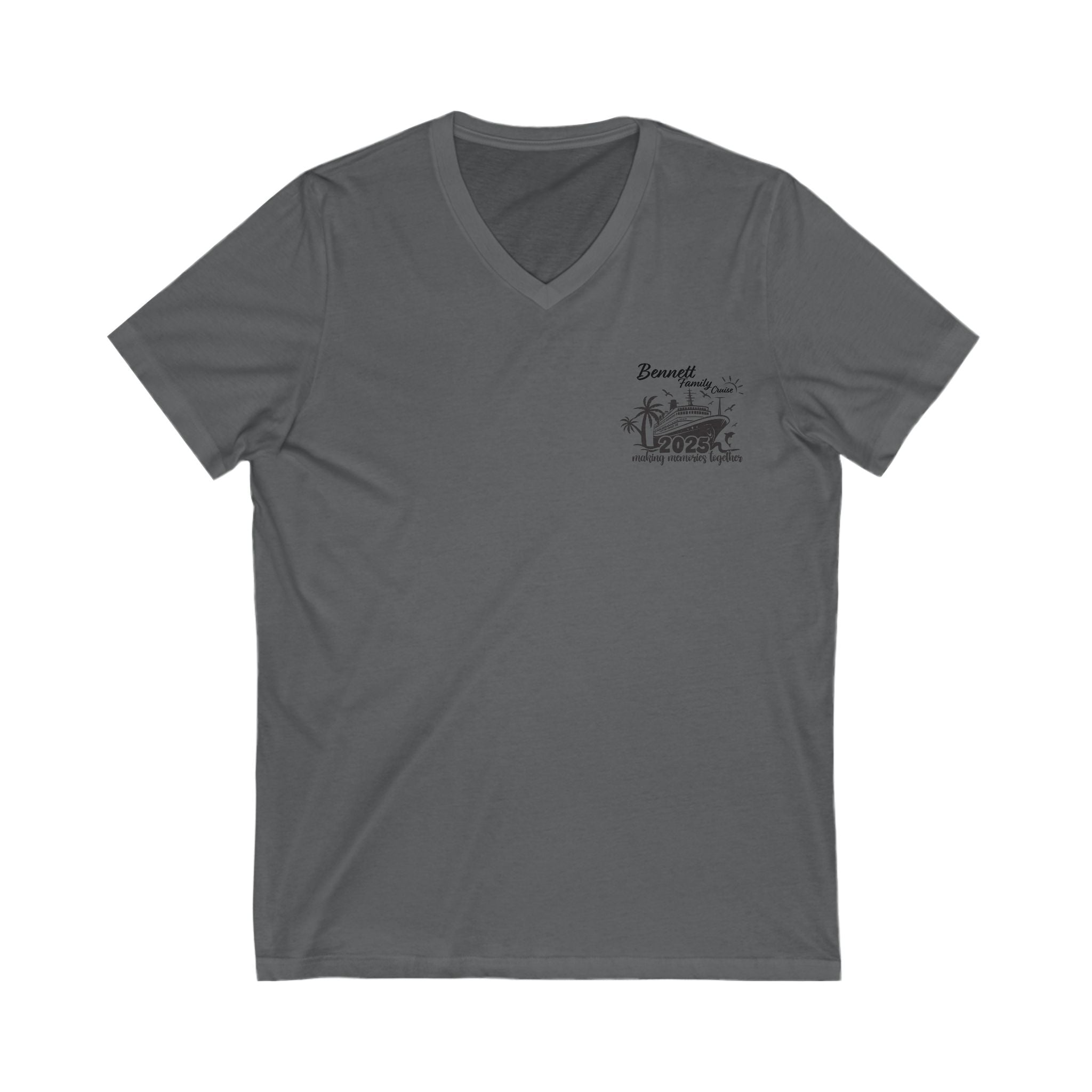 Unisex Jersey Short Sleeve V-Neck Tee