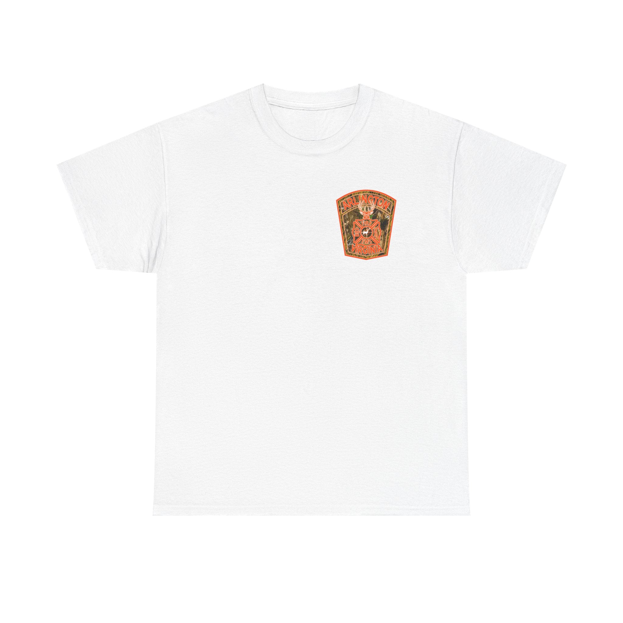 Heavy Cotton Unisex Tee - Arlington Camo Deer Hunter