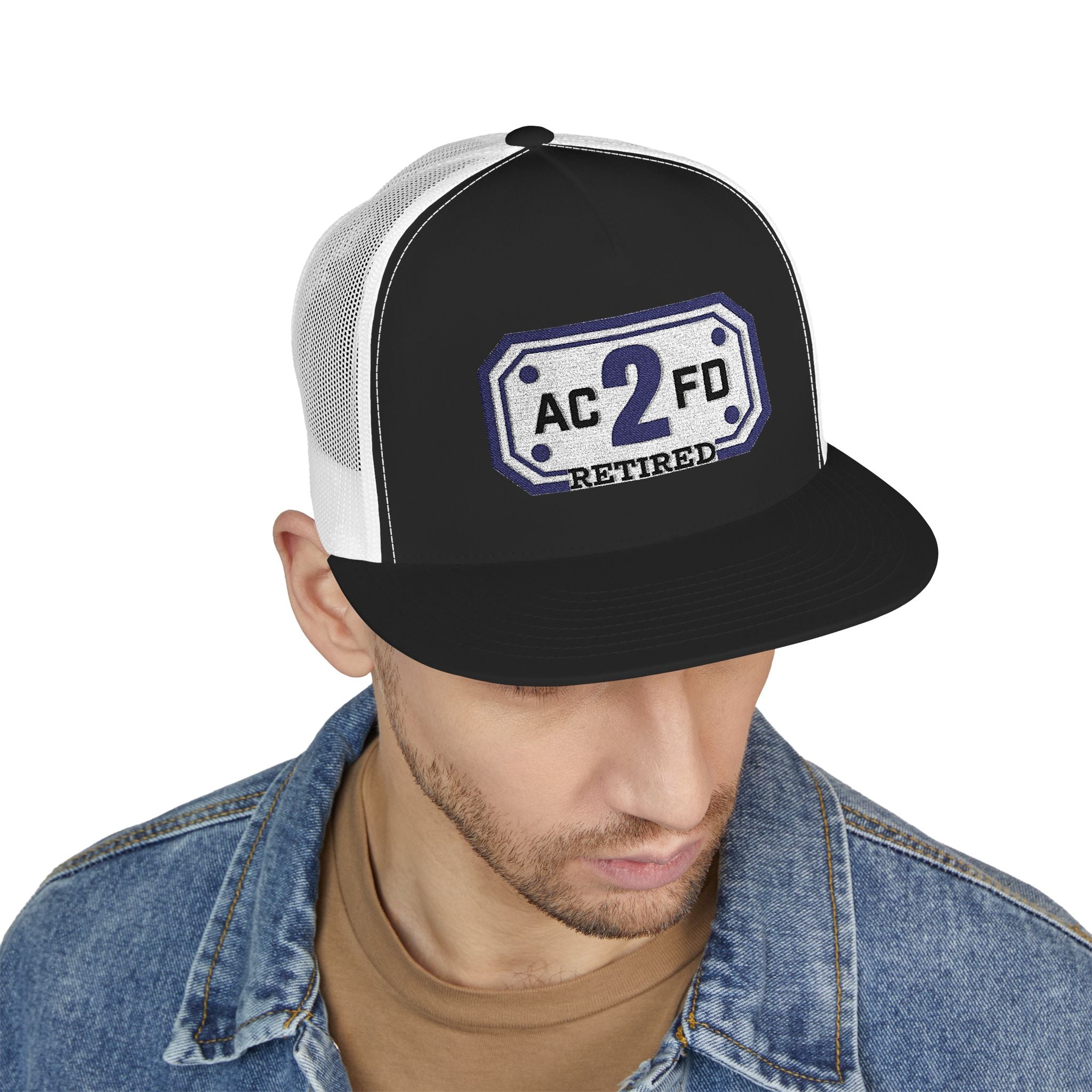 Retired Arlington Rescue 2 - 5 Panel Trucker Cap (Embroidery)