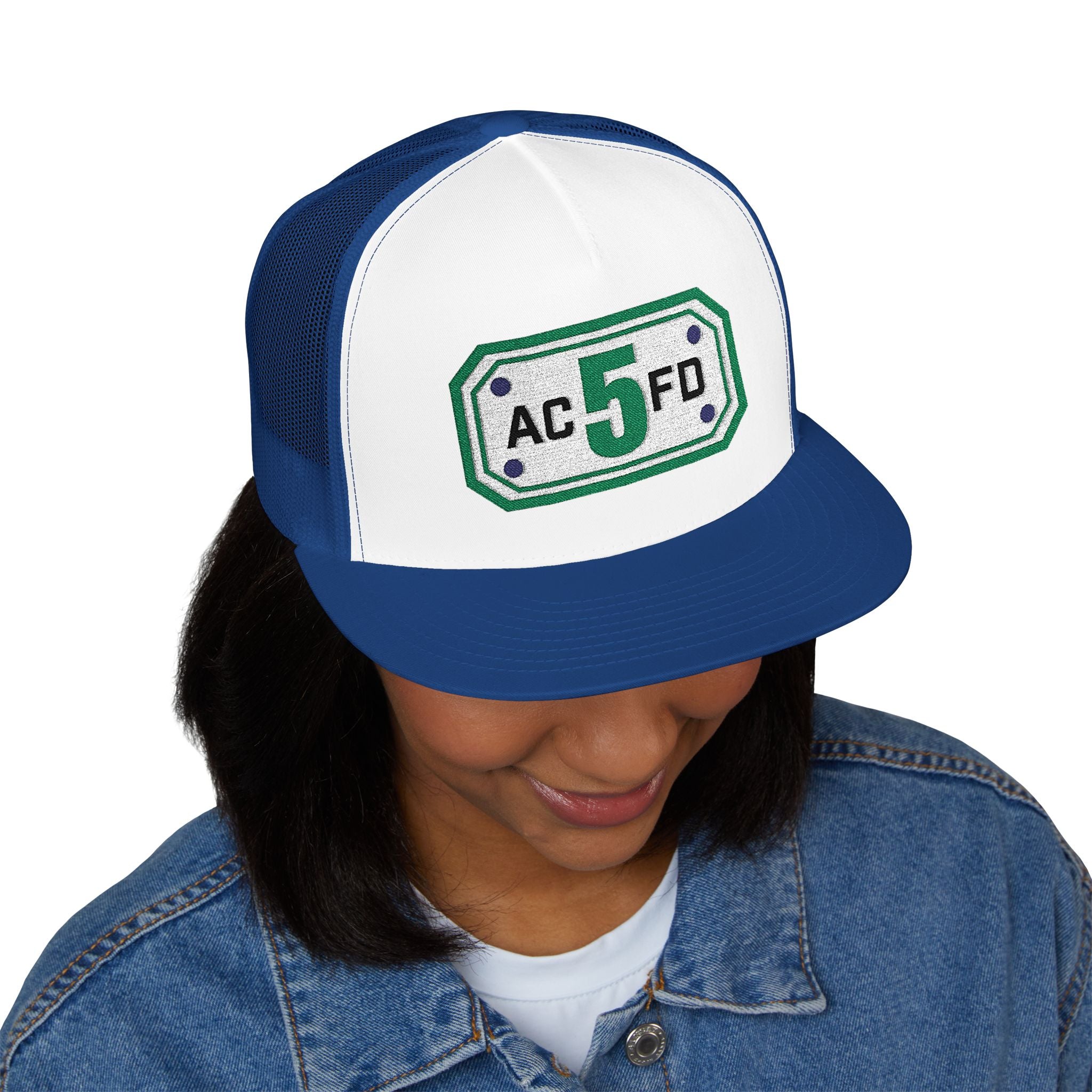 Arlington Truck 5 (requested different style hat) - 5 Panel Trucker Cap (Embroidery)