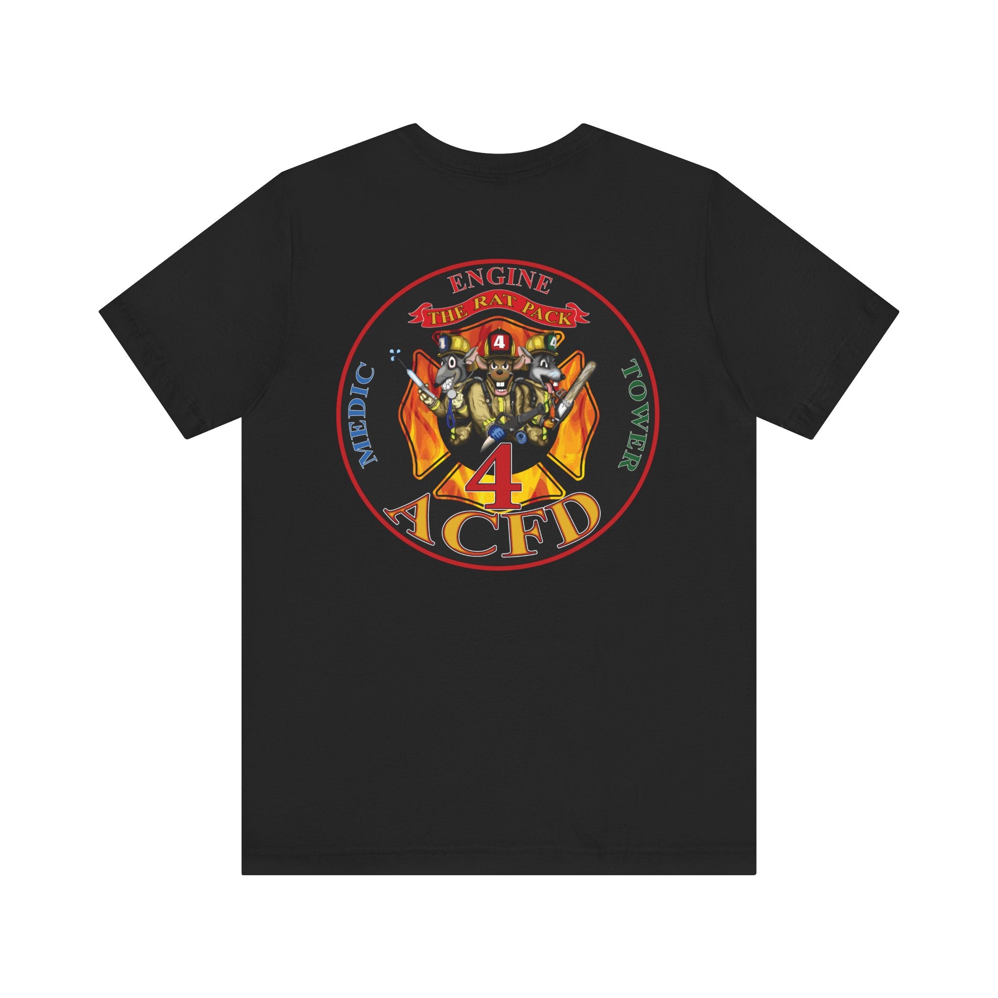 Station 4 RatPack on Back - Bella+Canvas Soft Unisex Tee