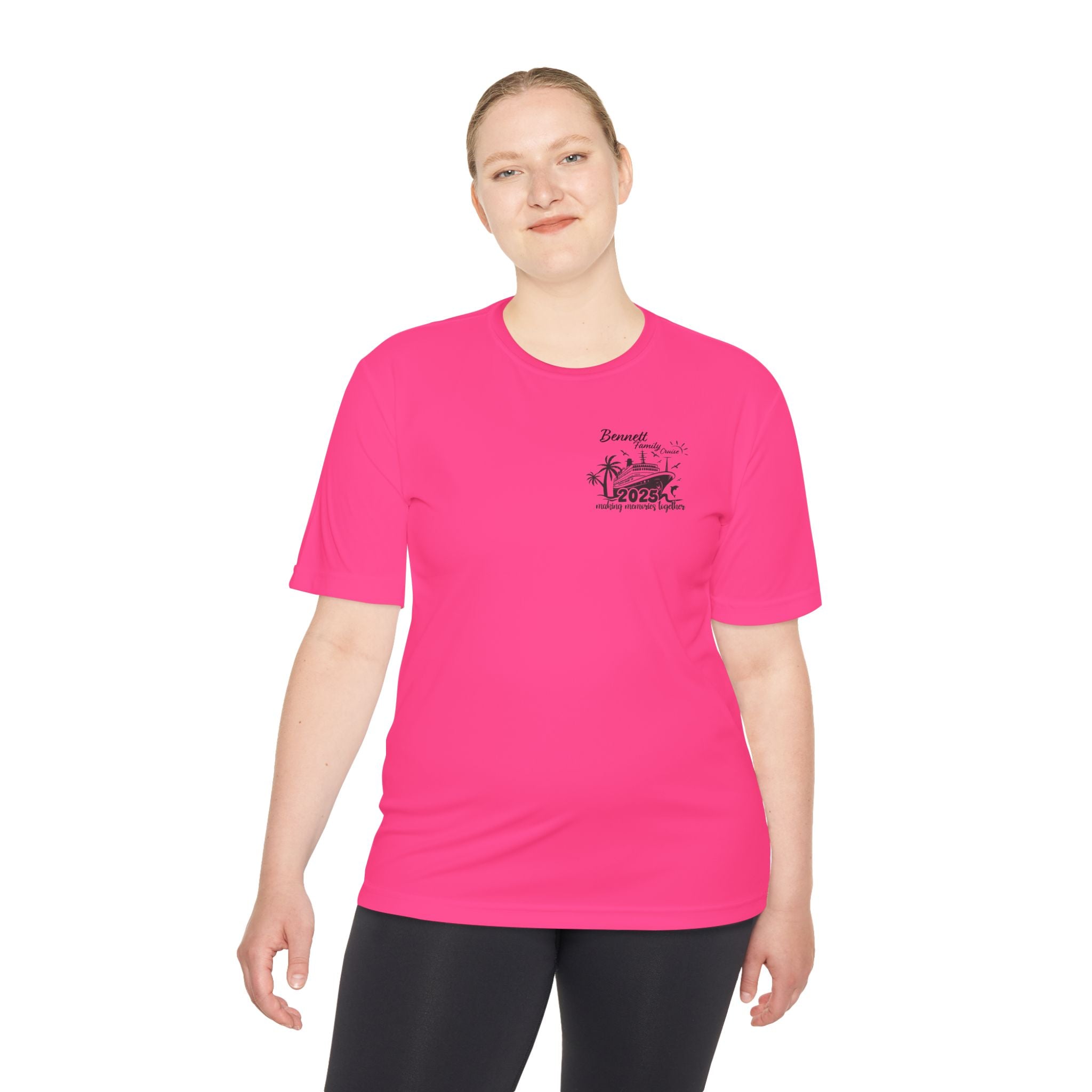 Bennet Family Cruise Black Text - Unisex Moisture Wicking Tee