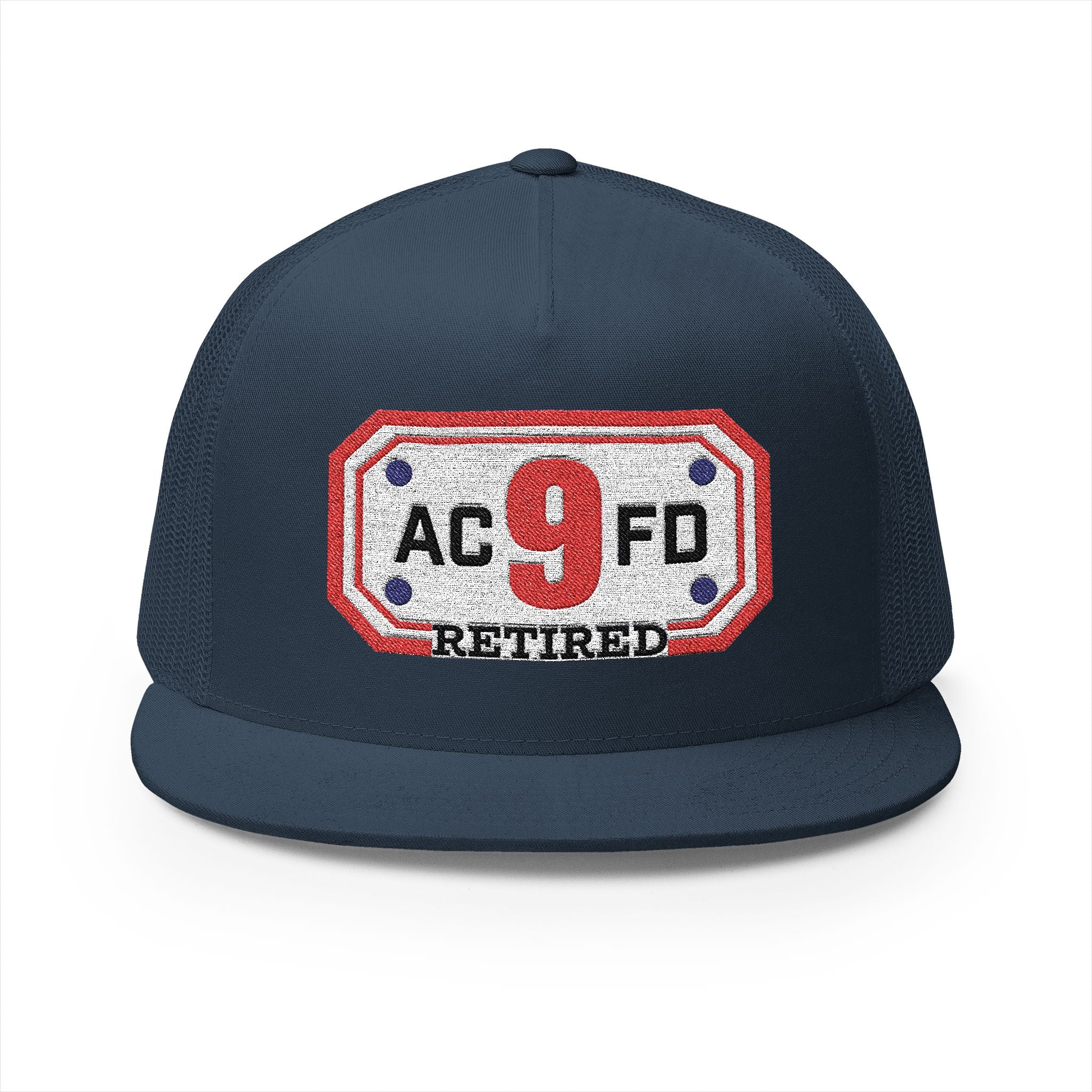 Retired Arlington Engine 9 - 5 Panel Trucker Cap (Embroidery)