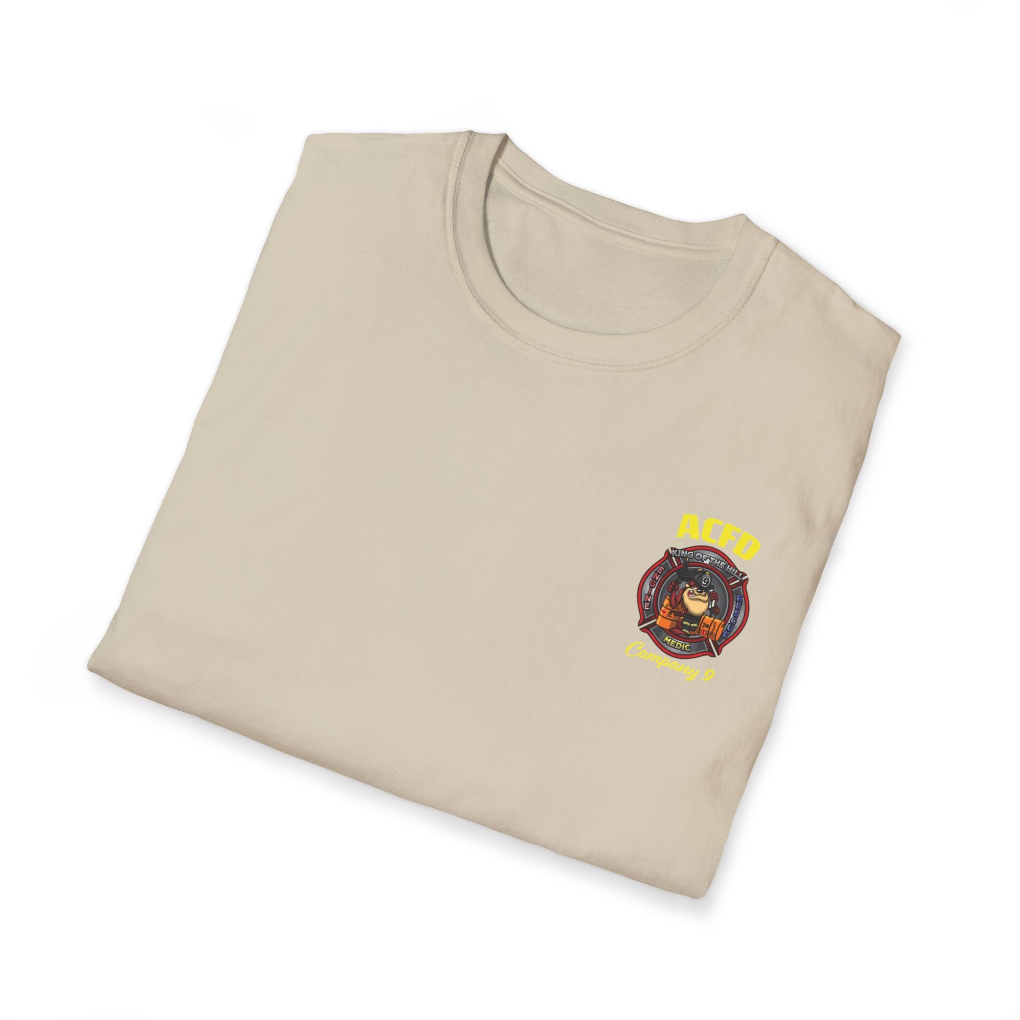 Station 9 Taz Front / Officer Engine 9 back - Gildan Soft Cotton Softstyle T-Shirt