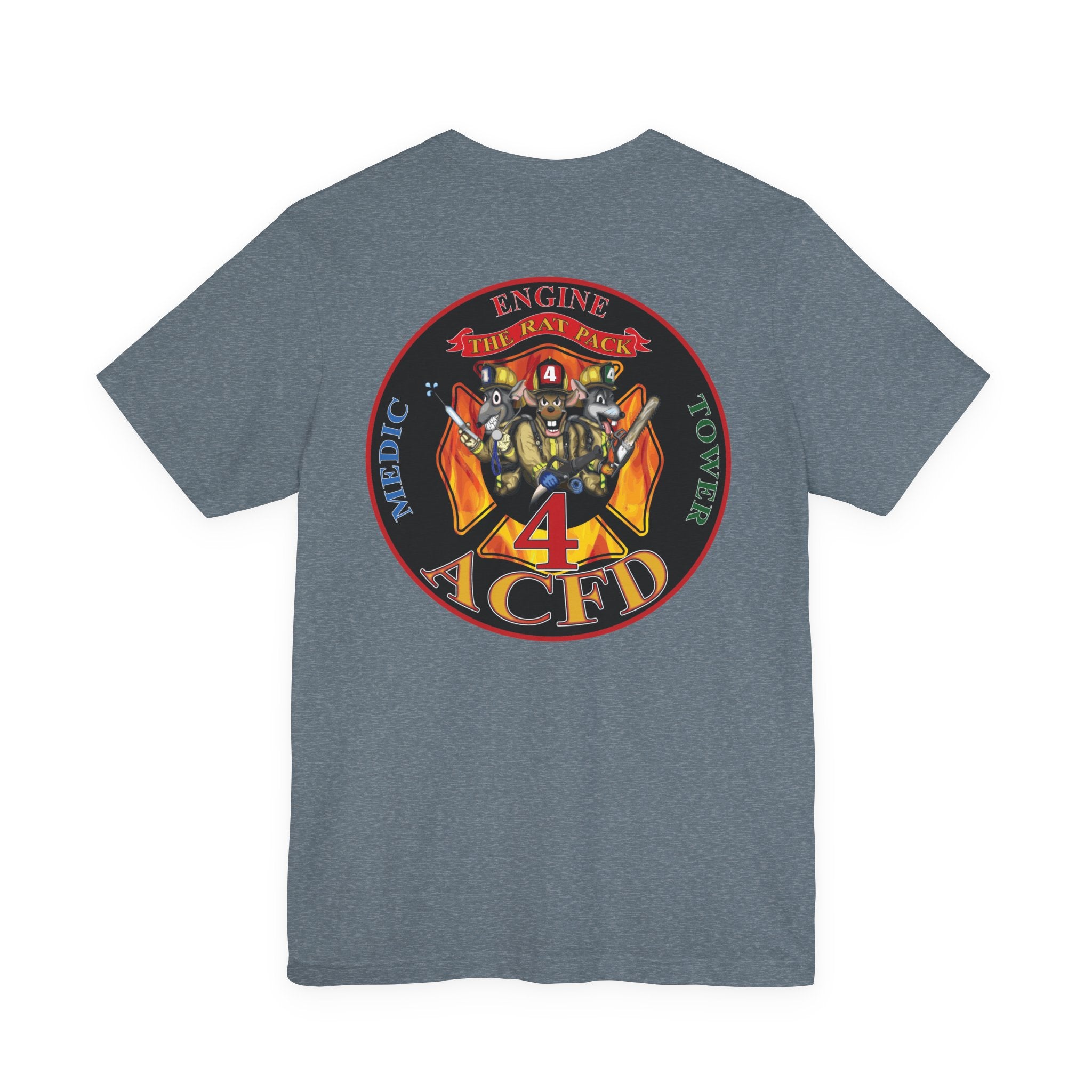Station 4 RatPack on Back - Bella+Canvas Soft Unisex Tee