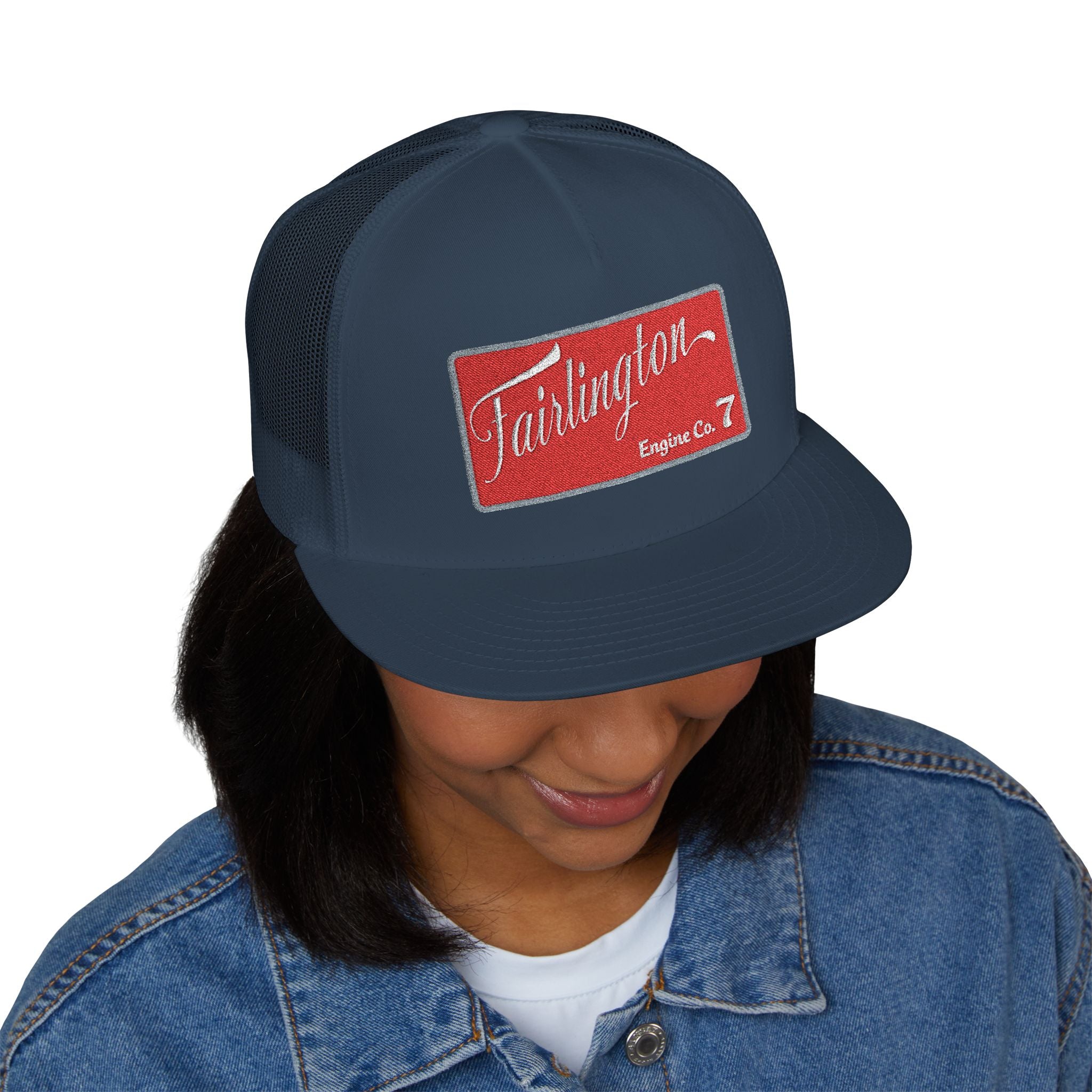 Arlington Fairlington Engine 7  - 5 Panel Trucker Cap (Embroidery)