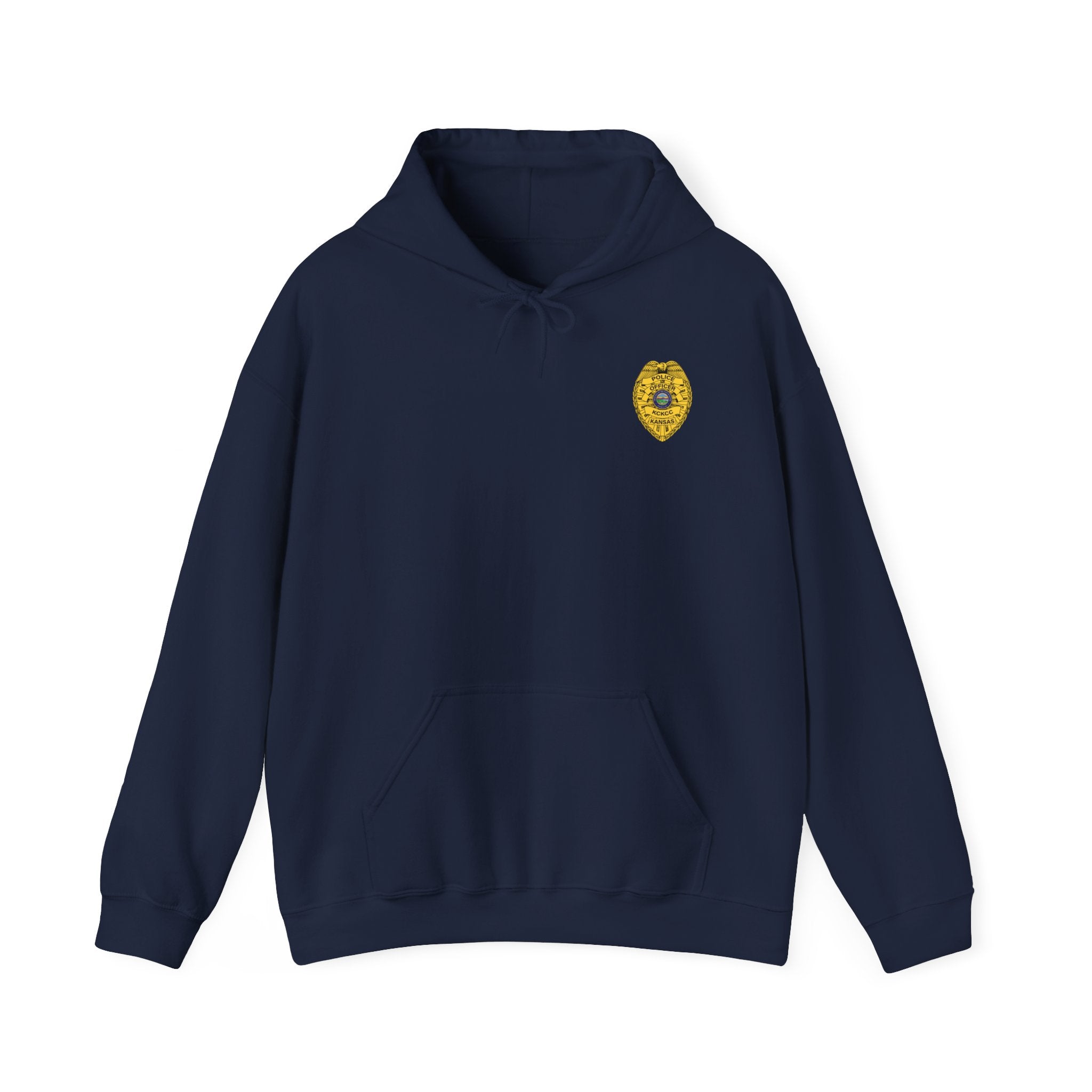 Kansas City College Police Officer Badge - Unisex Heavy Blend™ Hooded Sweatshirt