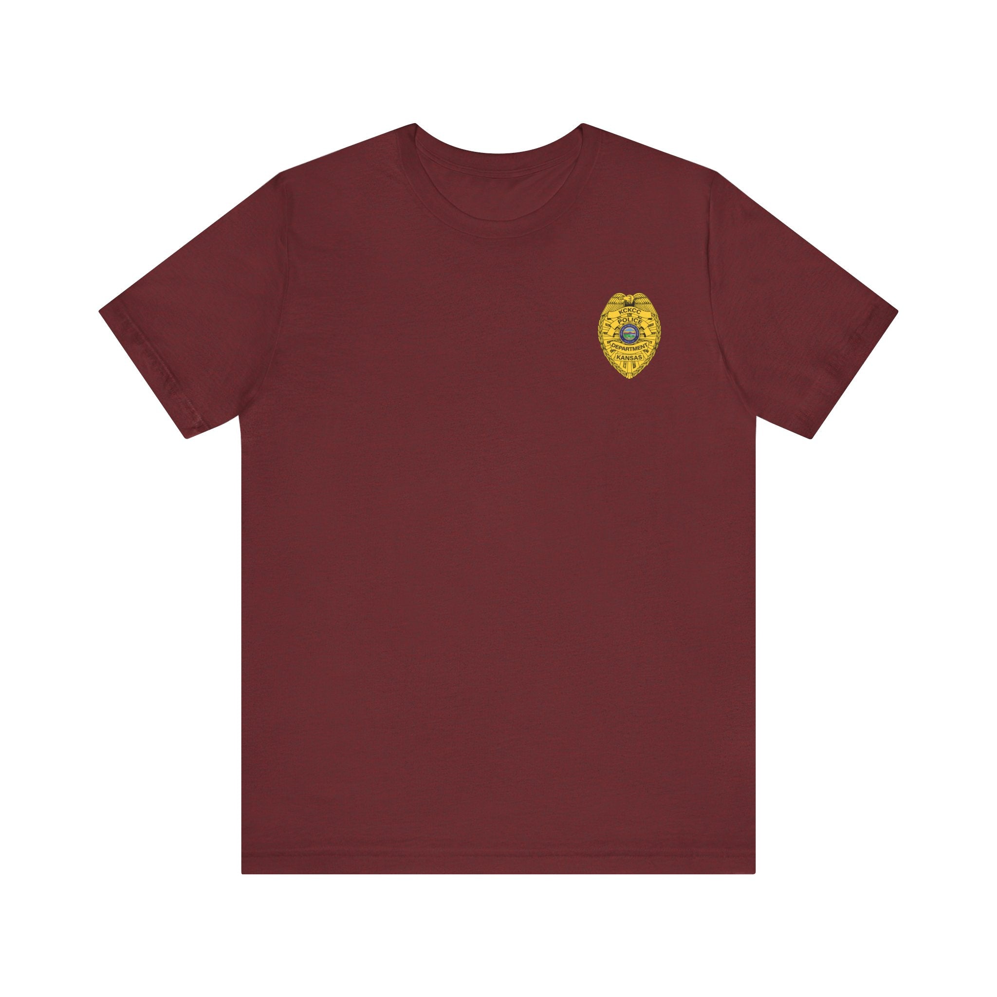 KCKCC Police Department Shirt  NoBack - Unisex Jersey Short Sleeve Tee