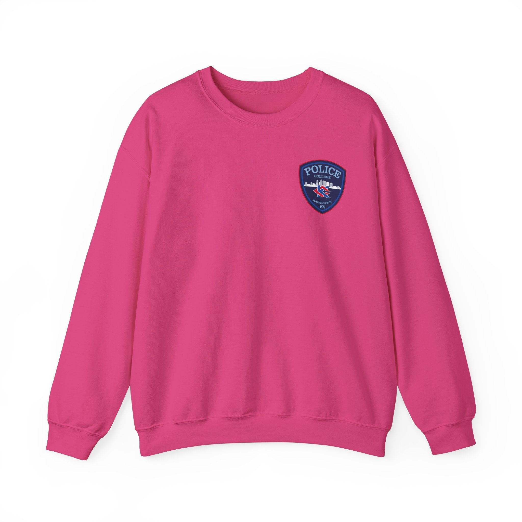 Kansas City College Police Blue Patch - Unisex Heavy Blend™ Crewneck Sweatshirt
