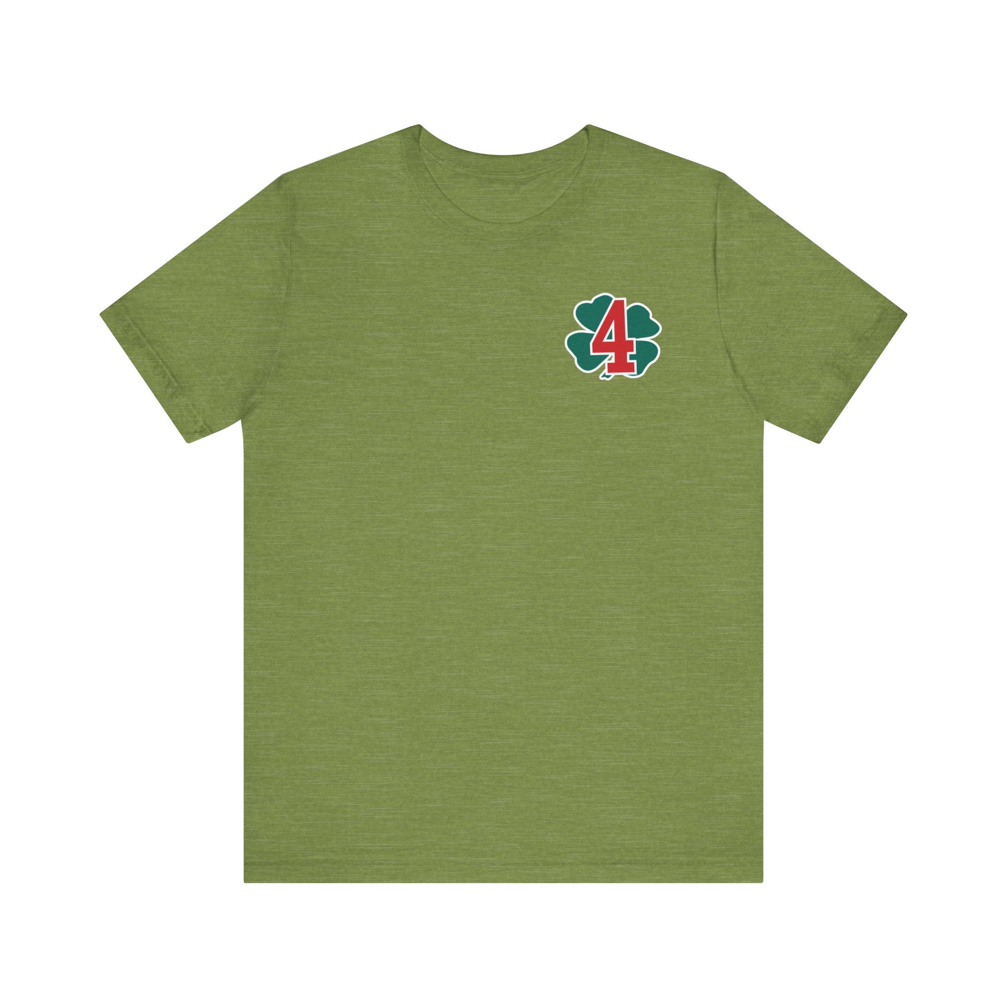 Station 4 Clover on front and back - Bella+Canvas Soft Unisex Tee