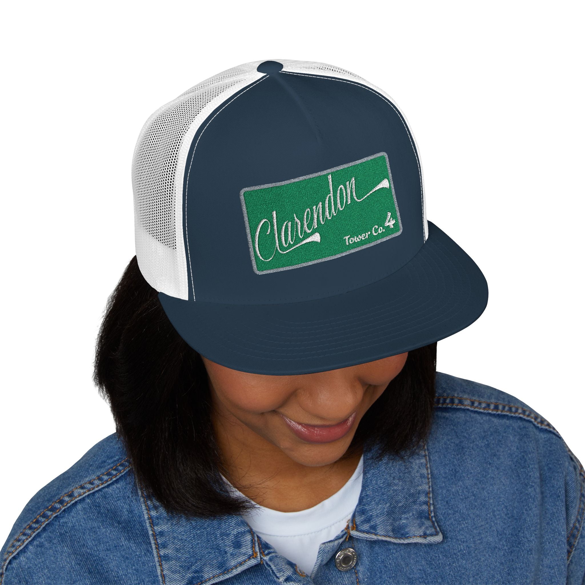Arlington Clarendon Tower 4  - 5 Panel Trucker Cap (Embroidery)