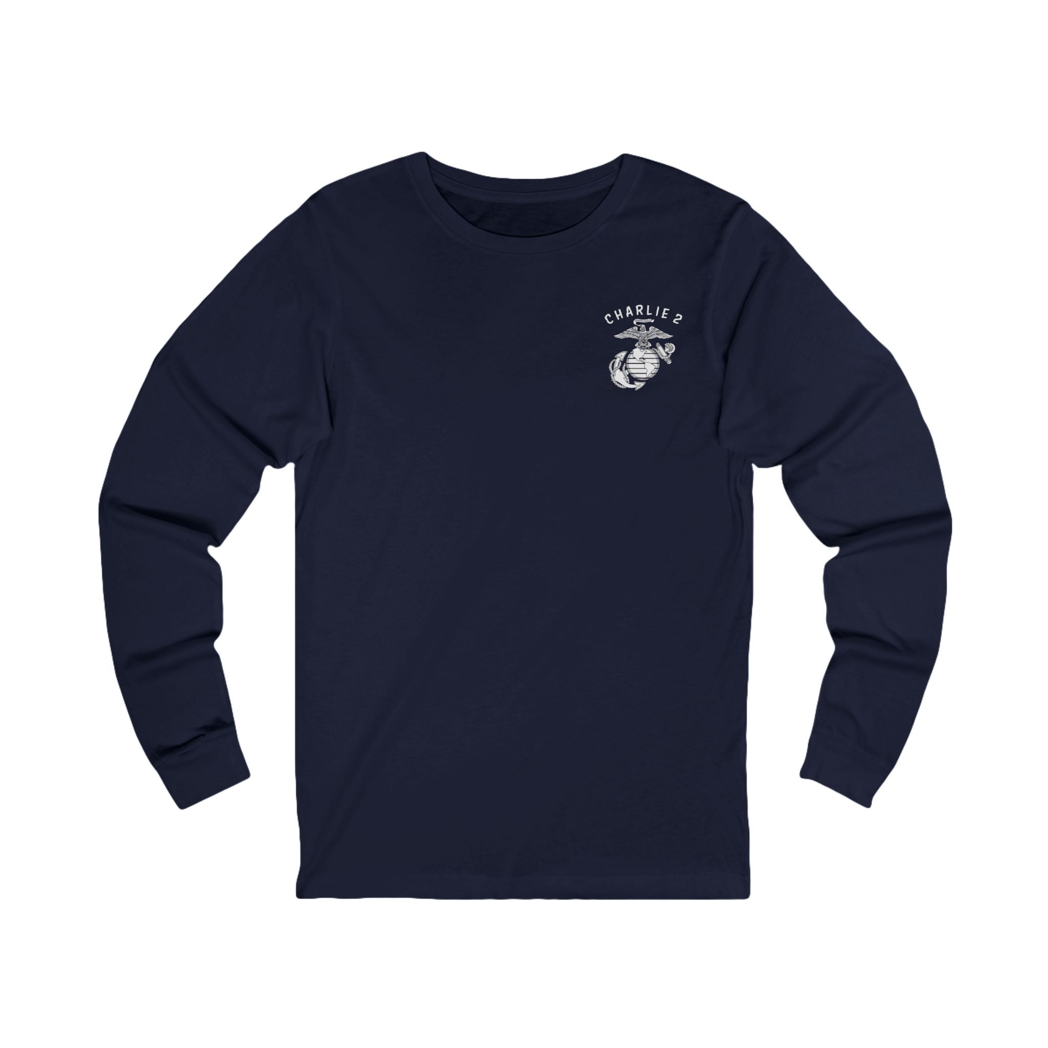 Charlie 2 Ronin (white Logo) - Bella-Canvas Soft Jersey Cotton Long Sleeve Tee