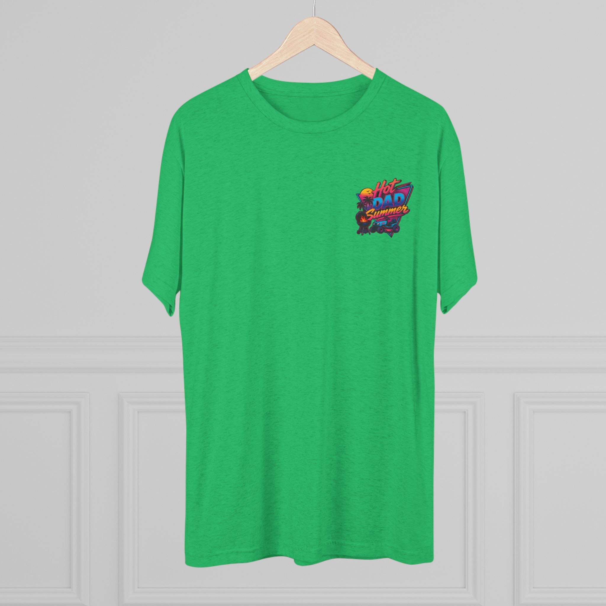 Hot Dad Summer Rock Shirt - NextLevel Tri-Blend Crew Tee