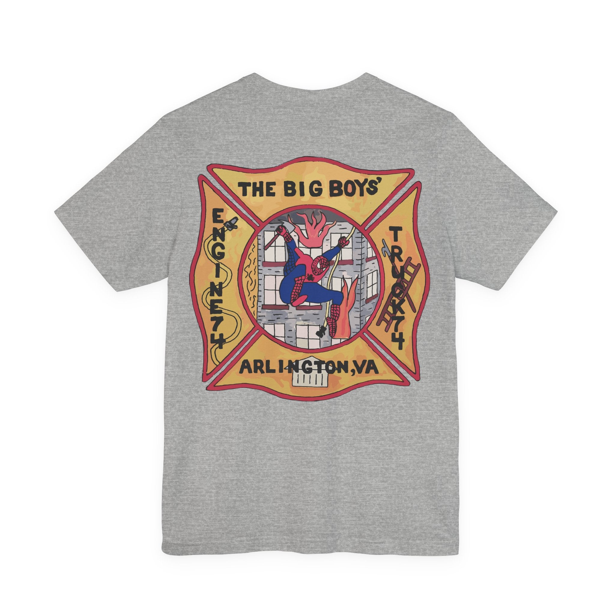 Big  Boys Station 4 Retro Patch - Unisex Jersey Short Sleeve Tee