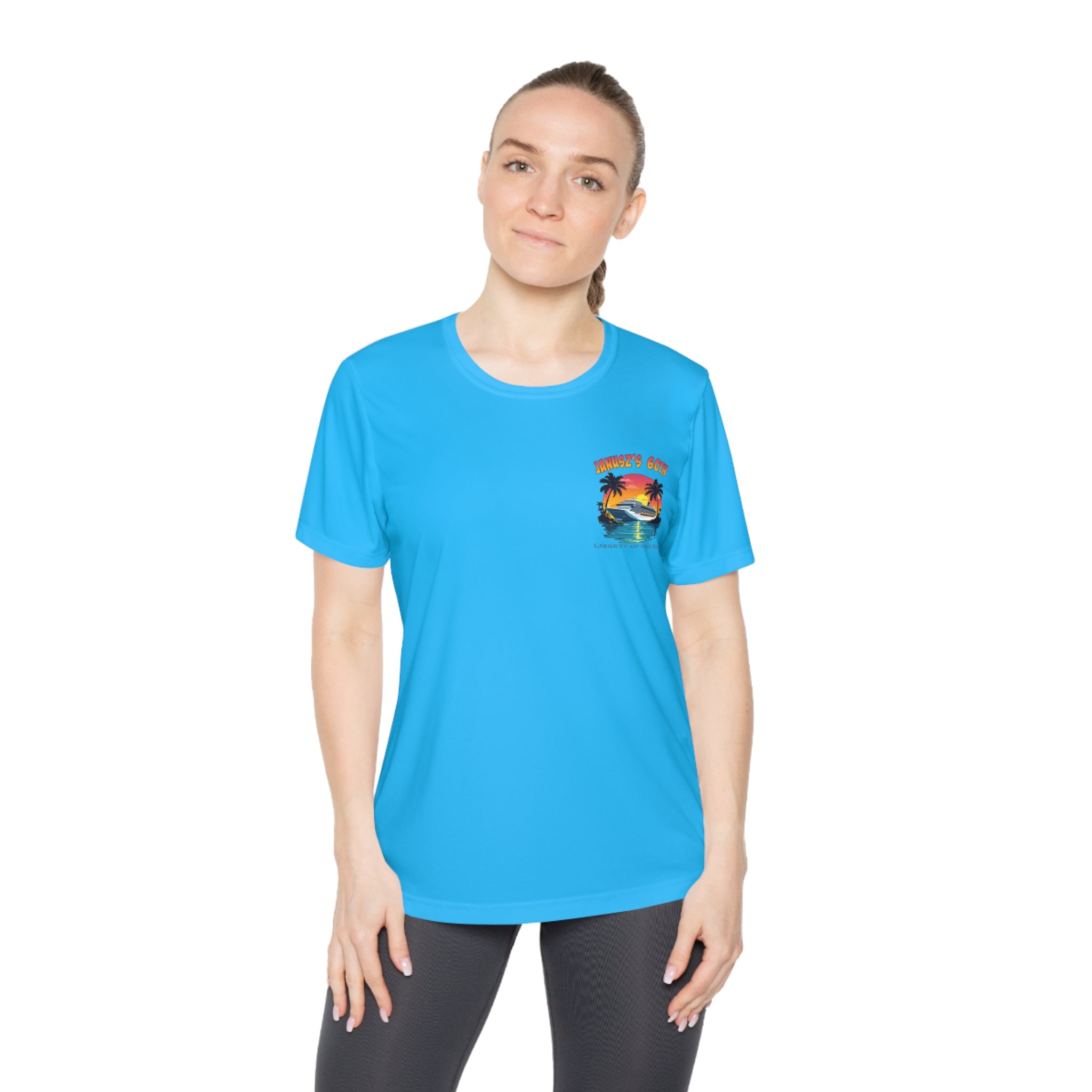 Renee Family Cruise Colorful - Ladies Moisture Wicking Competitor Tee