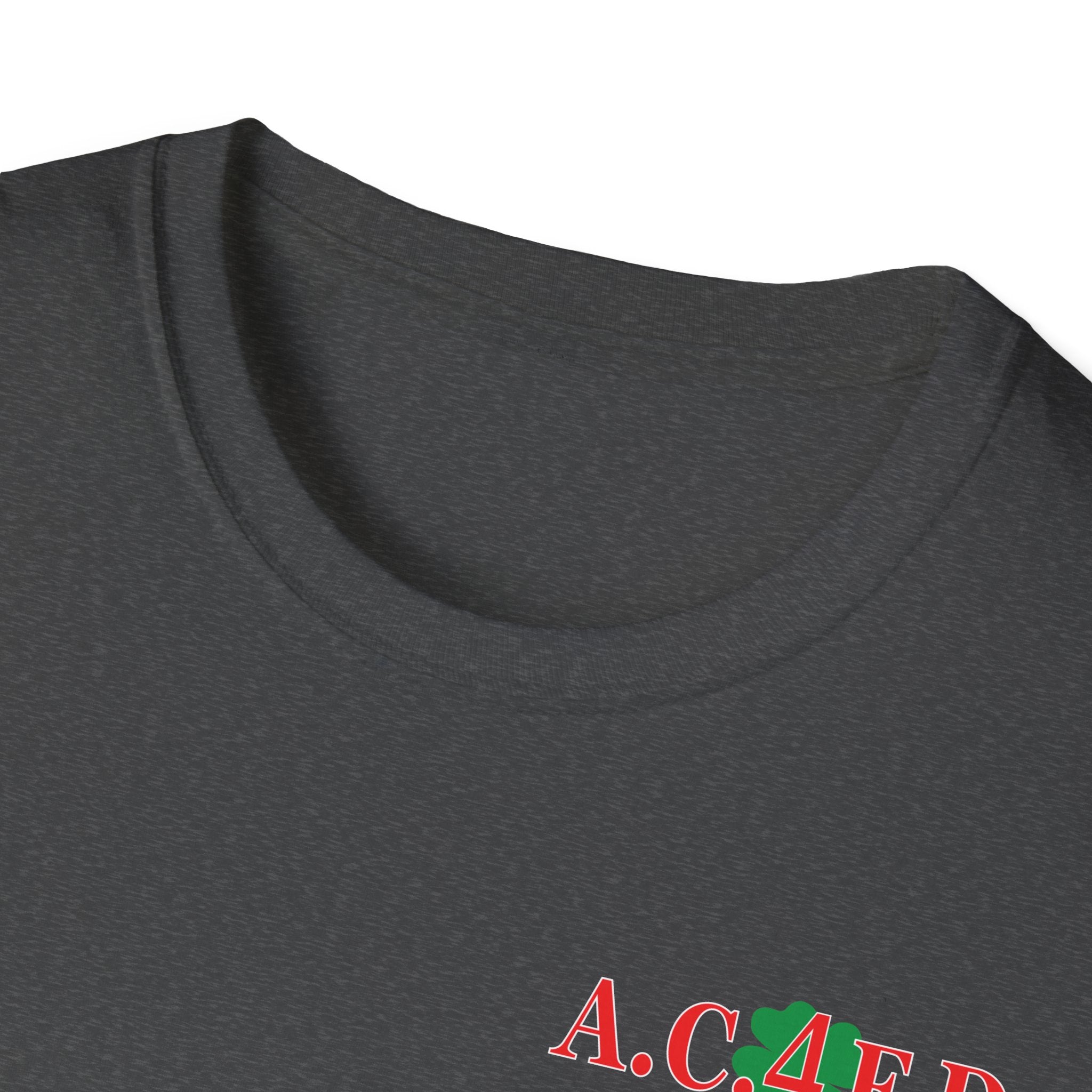 Station 4  acfd clover front/RatPack back - Gildan Soft Cotton Softstyle T-Shirt