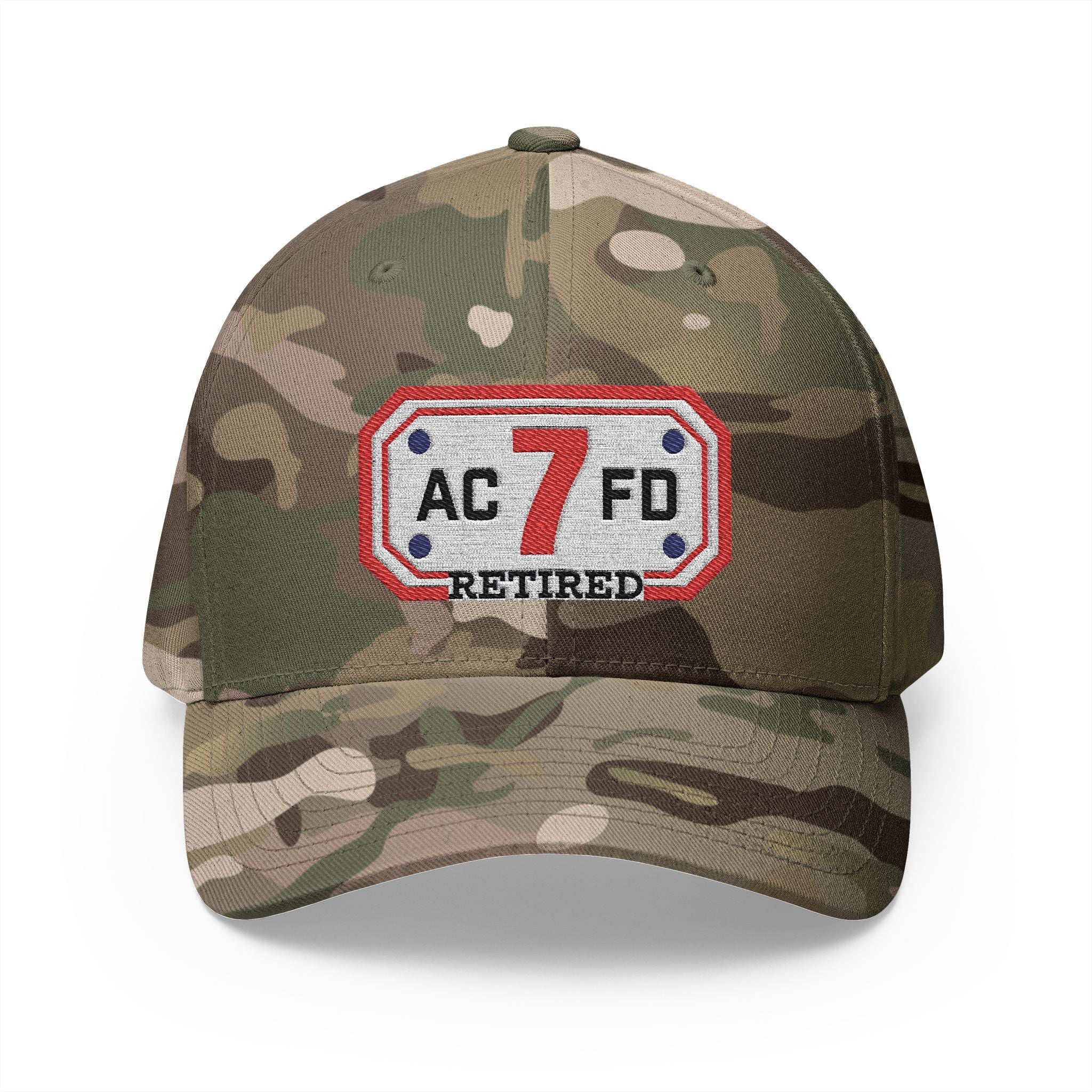 Retired Arlington Engine 7 - FLEXFIT Closed-Back Structured Cap (Embroidery)