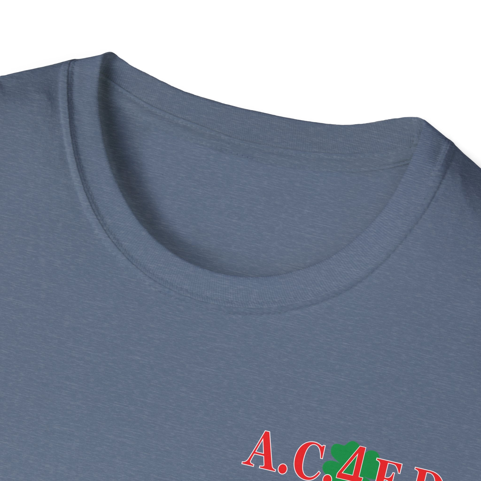 Station 4  acfd clover front/clover back - Gildan Soft Cotton Softstyle T-Shirt