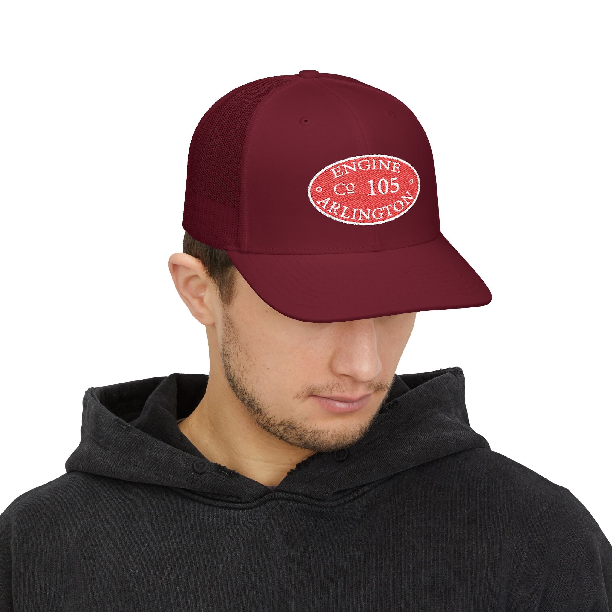 Arlington Engine 5 Circle Patch - (Richardson 112 Style Hat) Snapback Trucker